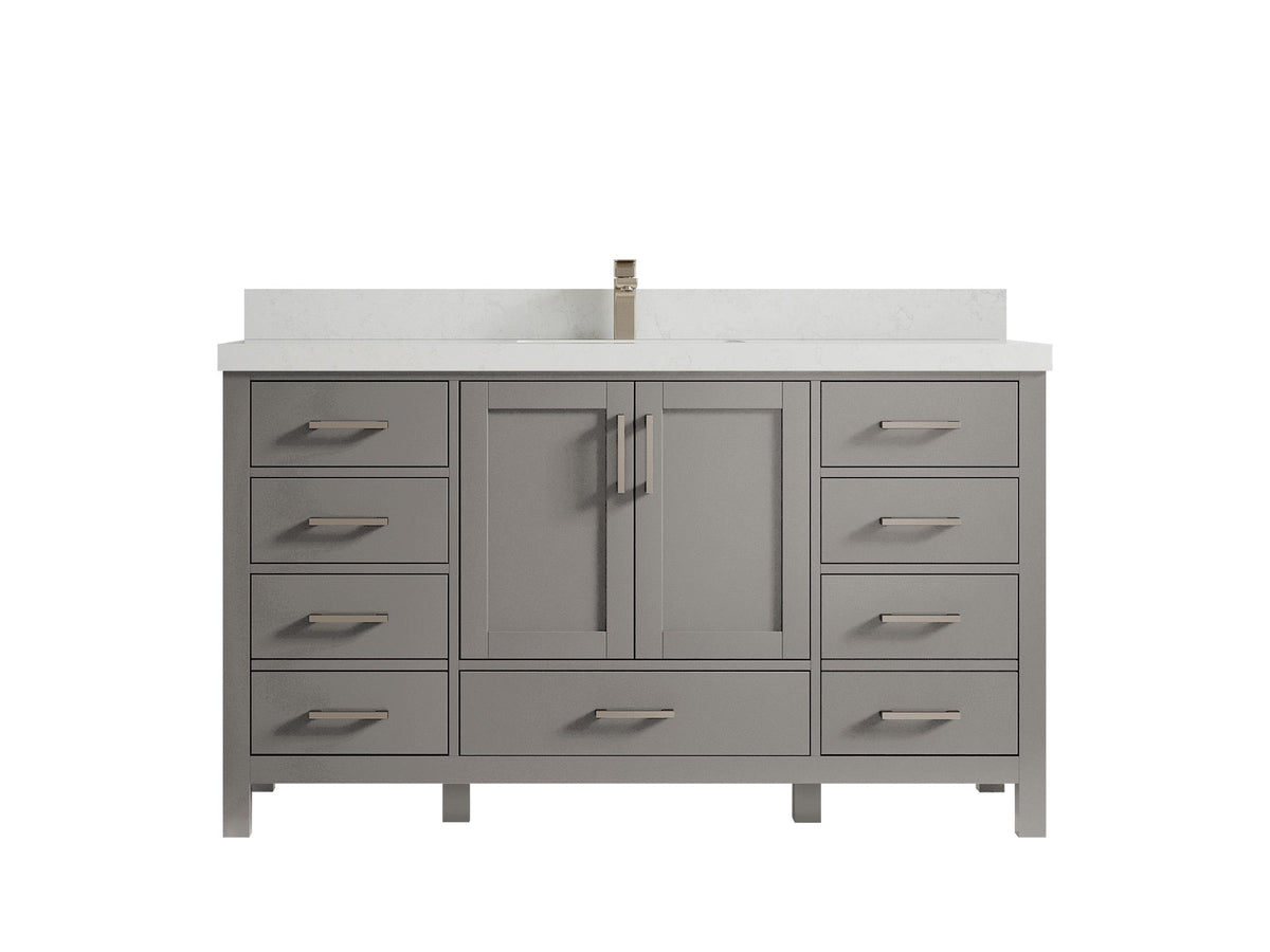 Malibu 60 in. W x 22 in. D Single Sink Bathroom Vanity - Willow Bath and Vanity