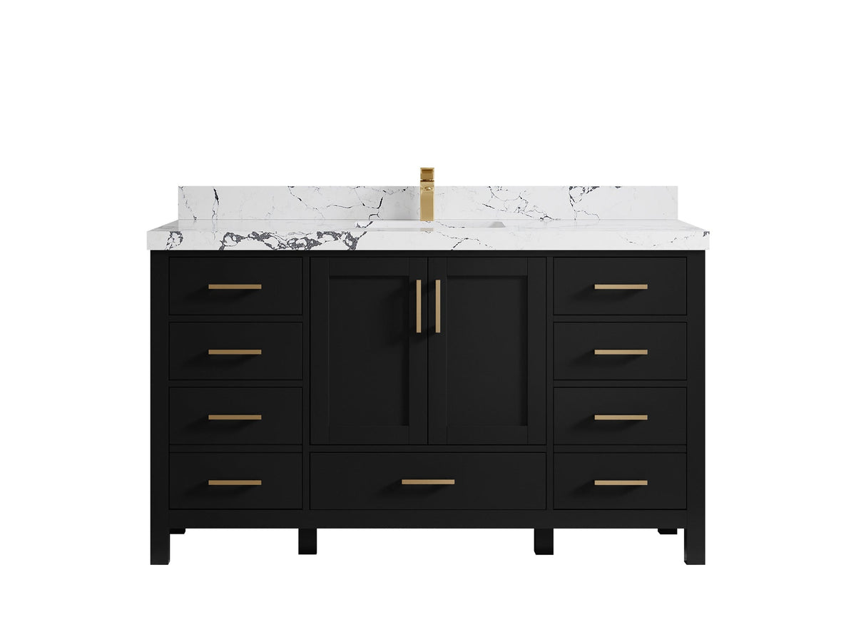 Malibu 60 in. W x 22 in. D Single Sink Bathroom Vanity - Willow Bath and Vanity
