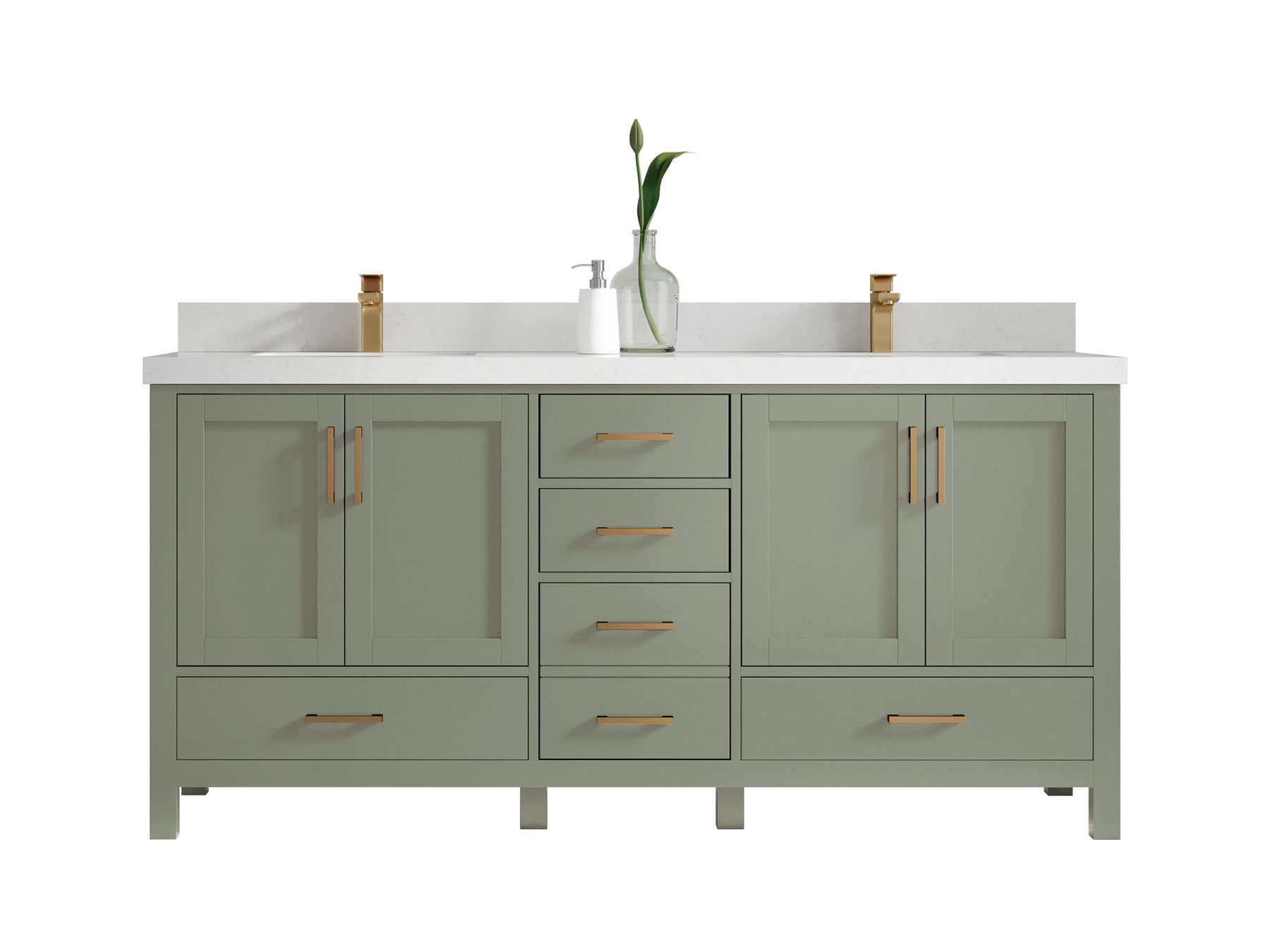 Malibu 72 in. W x 22 in. D Double Sink Bathroom Vanity - Willow Bath and Vanity