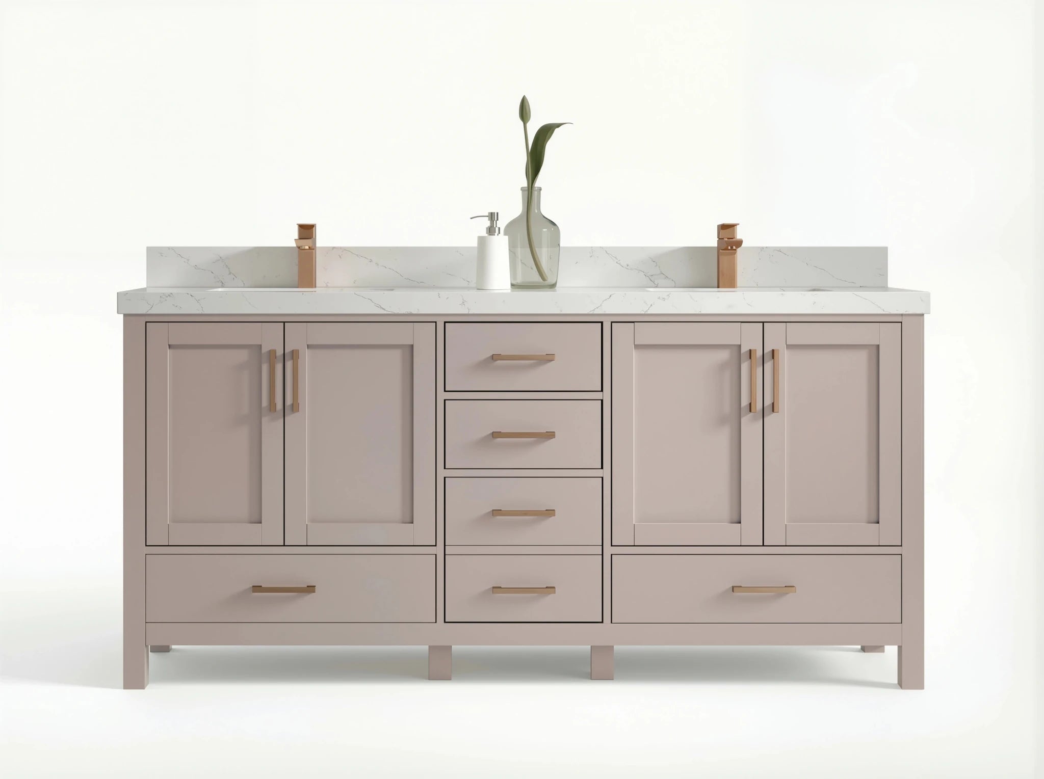 Malibu 72 in. W x 22 in. D Double Sink Bathroom Vanity - Willow Bath and Vanity