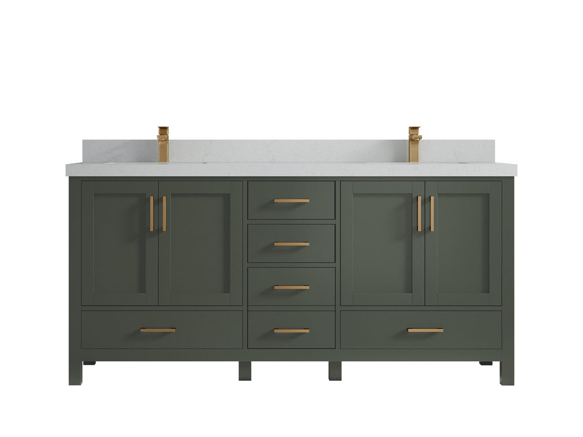 Malibu 72 in. W x 22 in. D Double Sink Bathroom Vanity - Willow Bath and Vanity