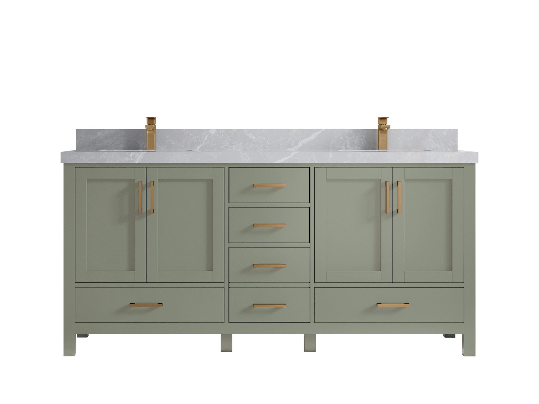 Malibu 72 in. W x 22 in. D Double Sink Bathroom Vanity - Willow Bath and Vanity