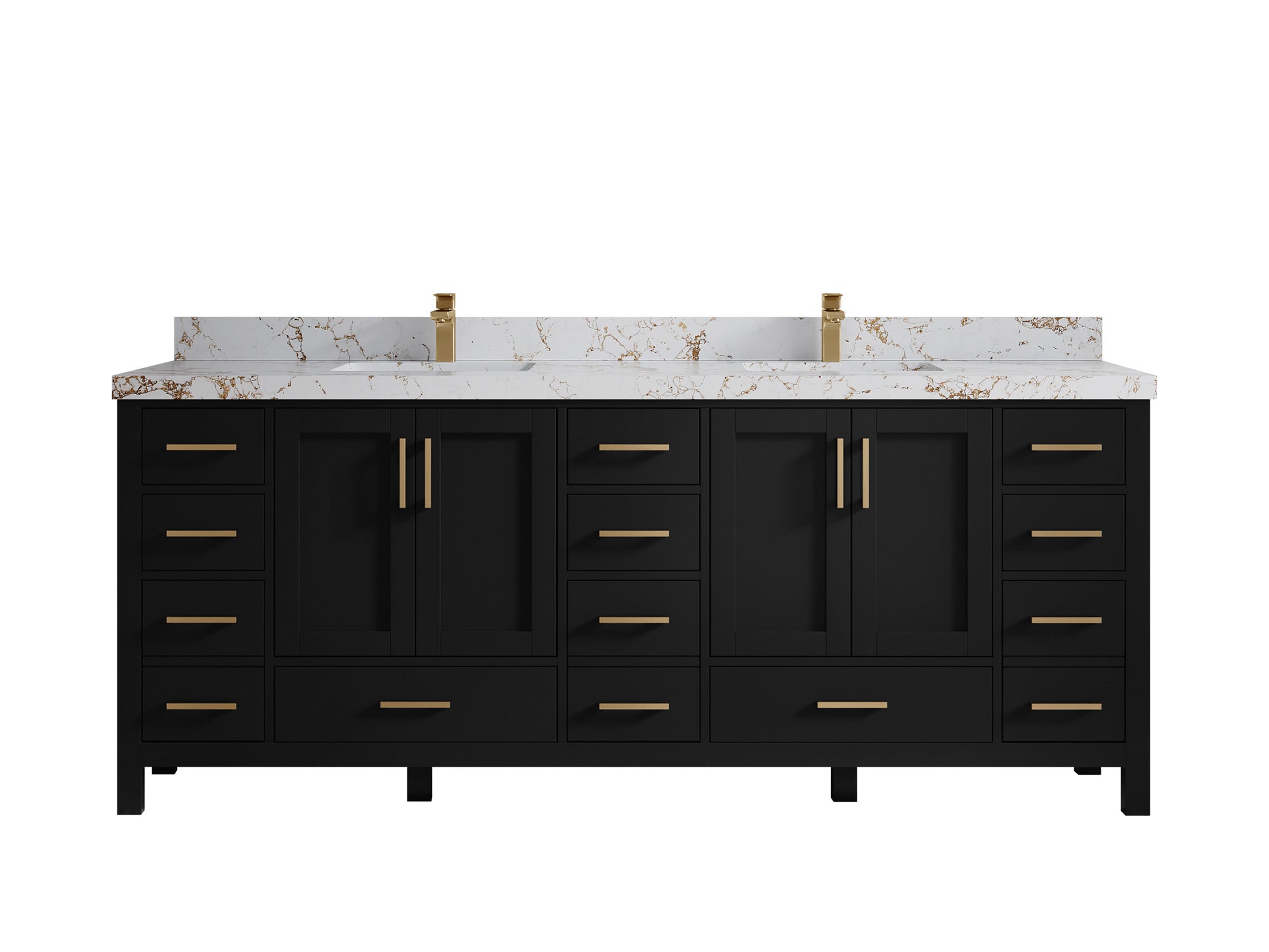 Malibu 84 in. W x 22 in. D Double Sink Bathroom Vanity - Willow Bath and Vanity