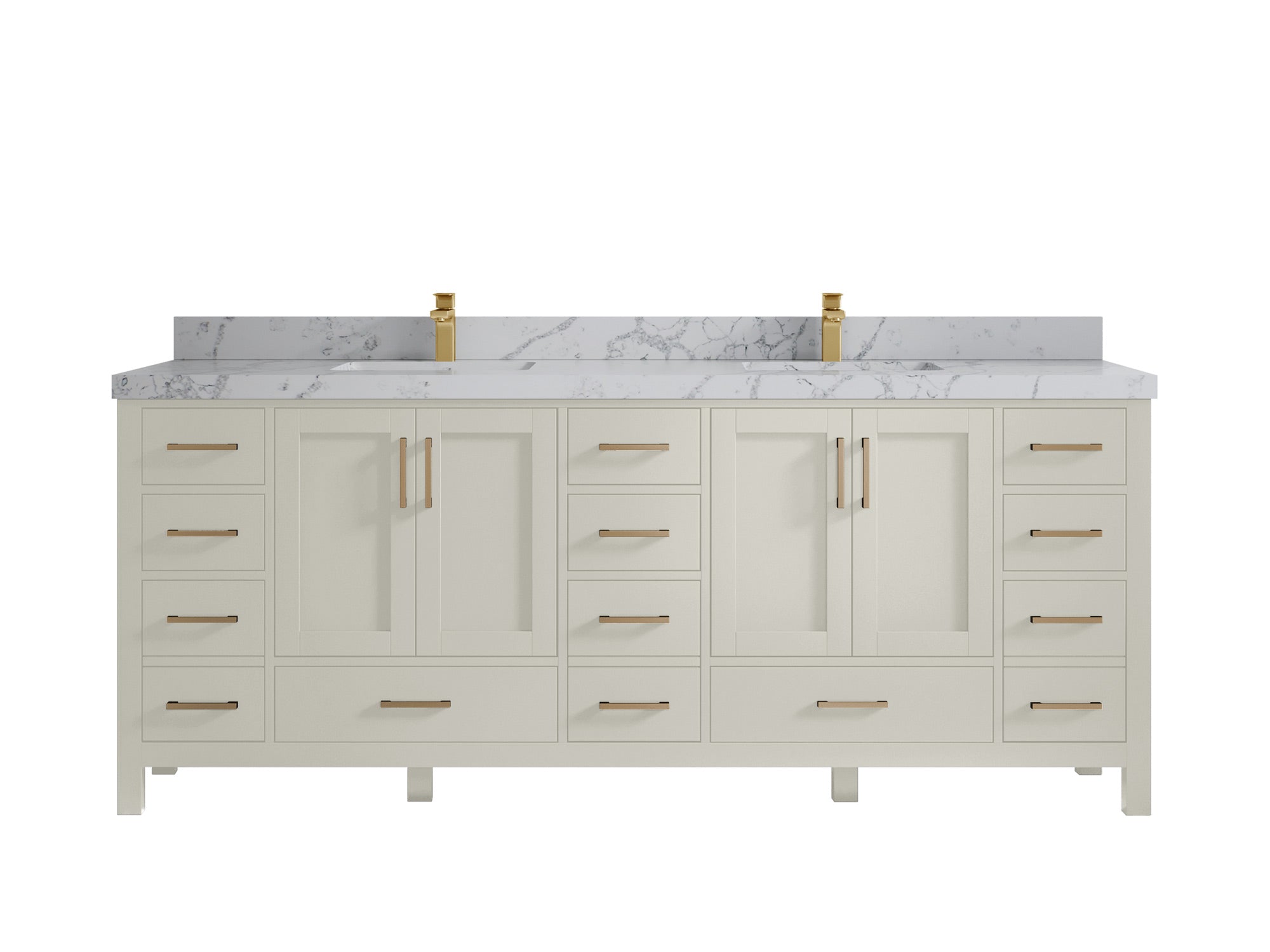 Malibu 84 in. W x 22 in. D Double Sink Bathroom Vanity - Willow Bath and Vanity