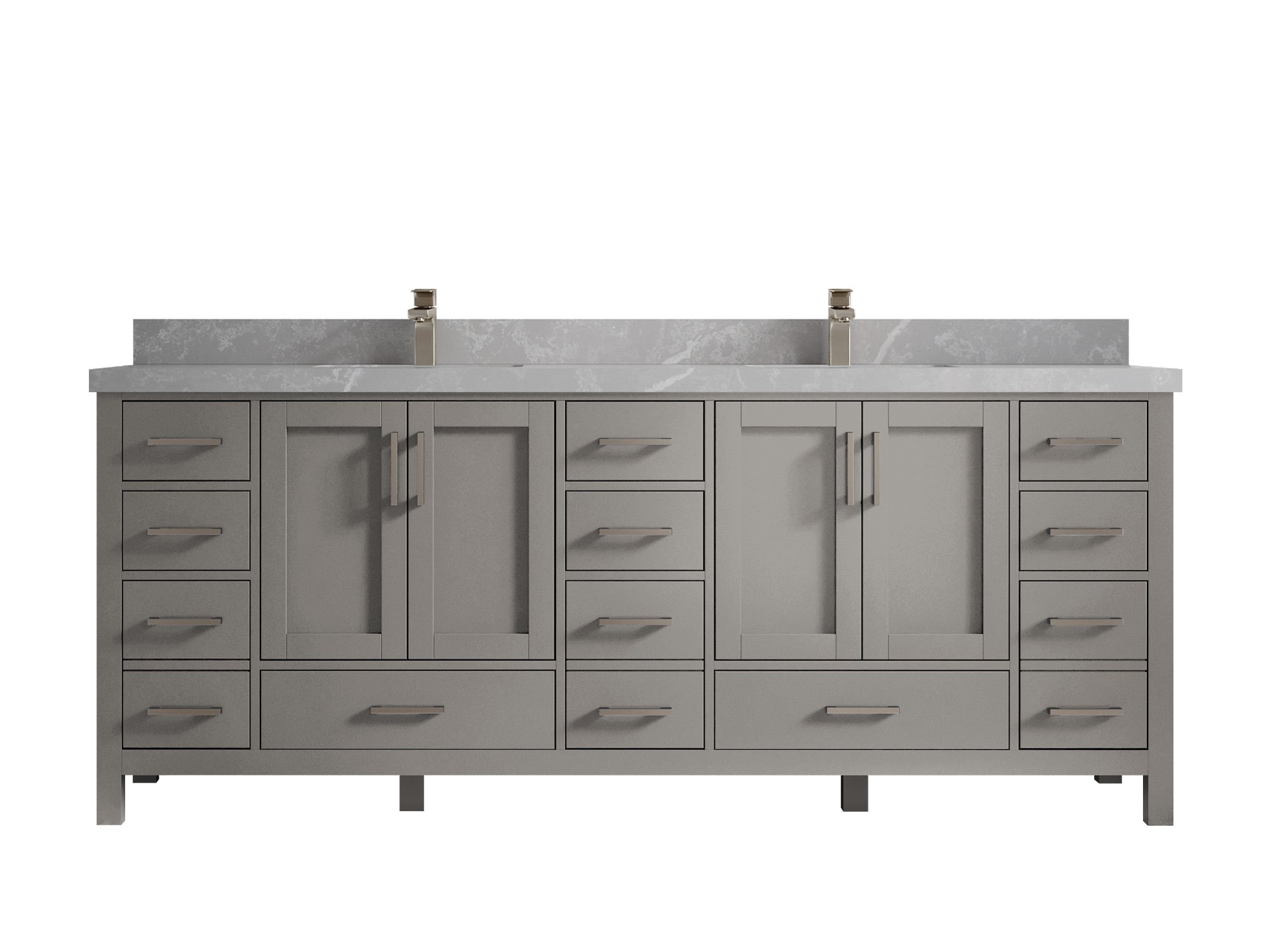 Malibu 84 in. W x 22 in. D Double Sink Bathroom Vanity - Willow Bath and Vanity