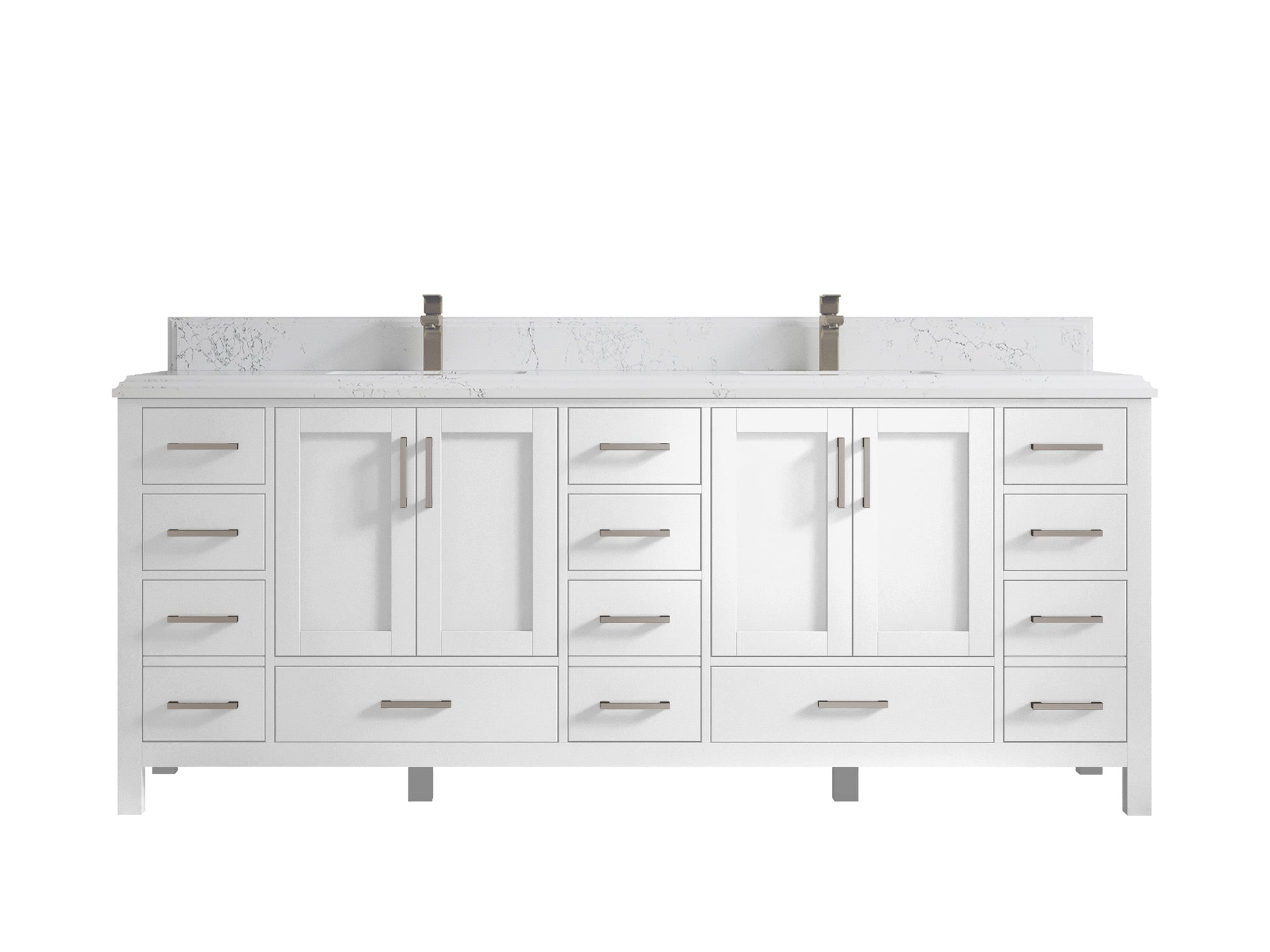 Malibu 84 in. W x 22 in. D Double Sink Bathroom Vanity - Willow Bath and Vanity