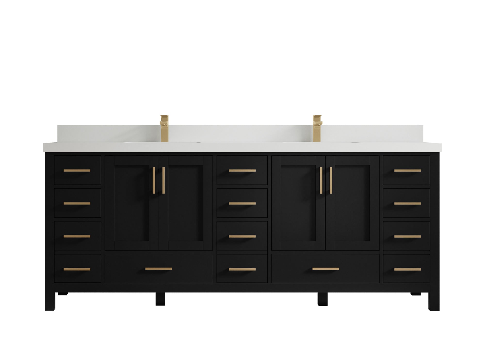 Malibu 84 in. W x 22 in. D Double Sink Bathroom Vanity - Willow Bath and Vanity
