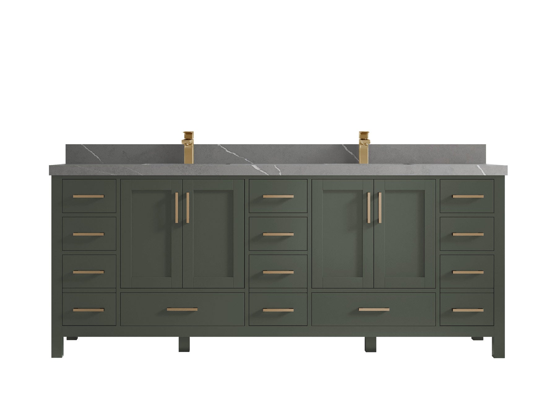 Malibu 84 in. W x 22 in. D Double Sink Bathroom Vanity - Willow Bath and Vanity