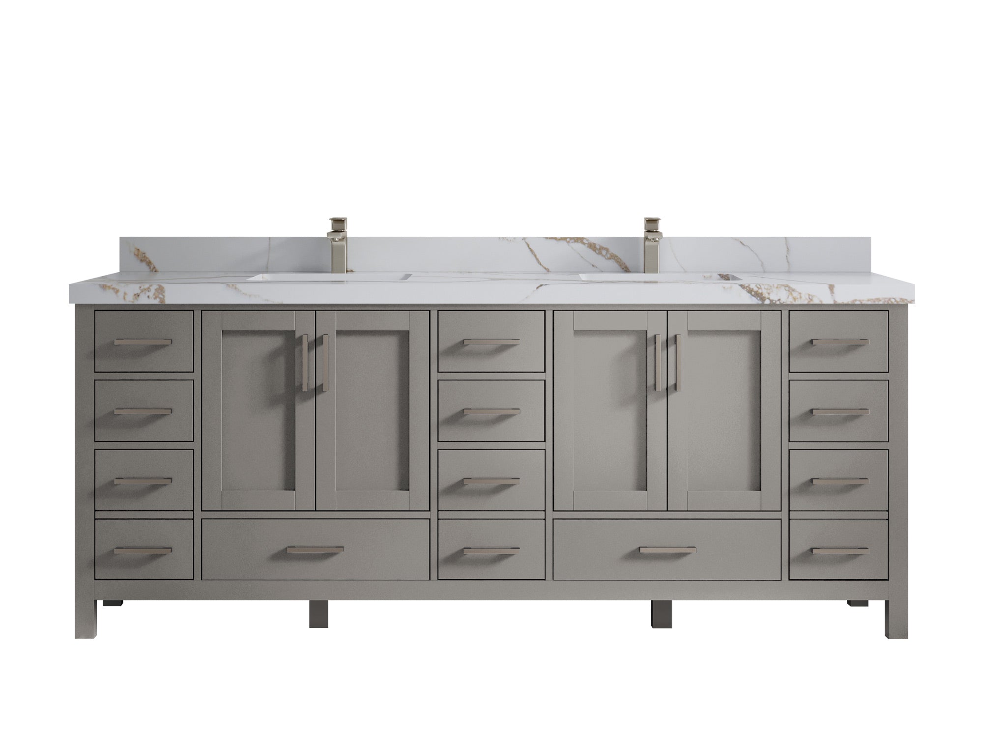 Malibu 84 in. W x 22 in. D Double Sink Bathroom Vanity - Willow Bath and Vanity
