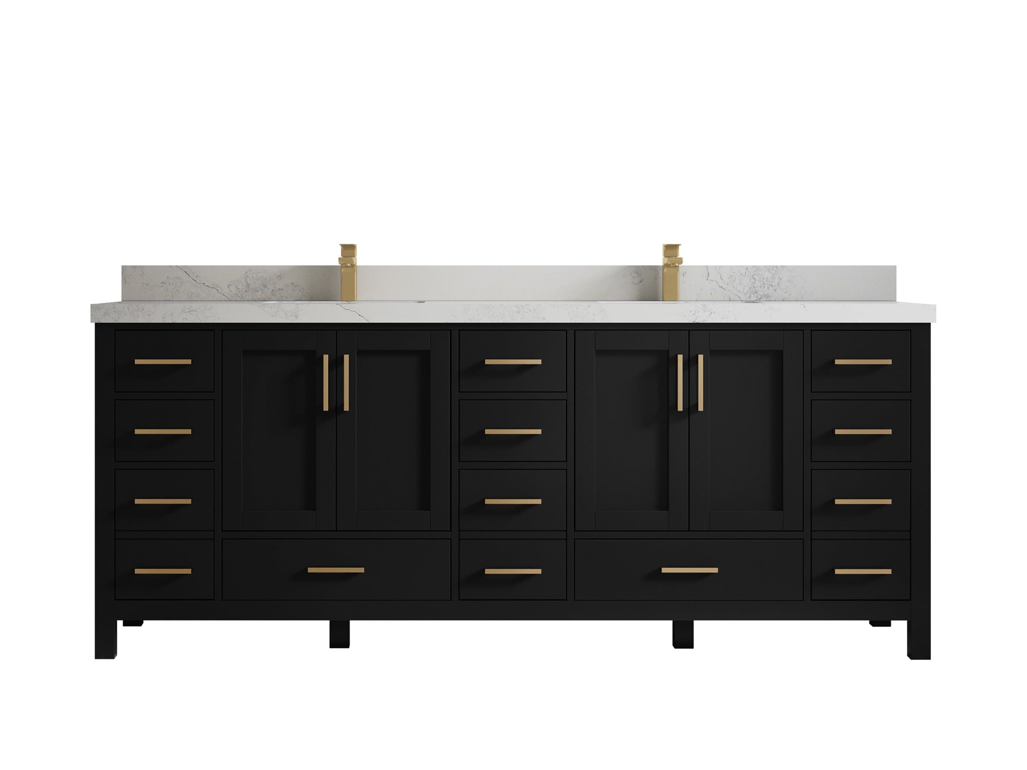 Malibu 84 in. W x 22 in. D Double Sink Bathroom Vanity - Willow Bath and Vanity