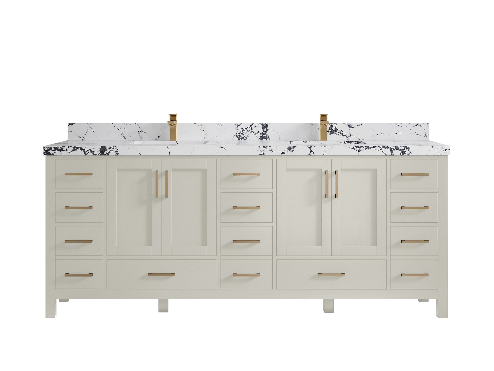Malibu 84 in. W x 22 in. D Double Sink Bathroom Vanity - Willow Bath and Vanity