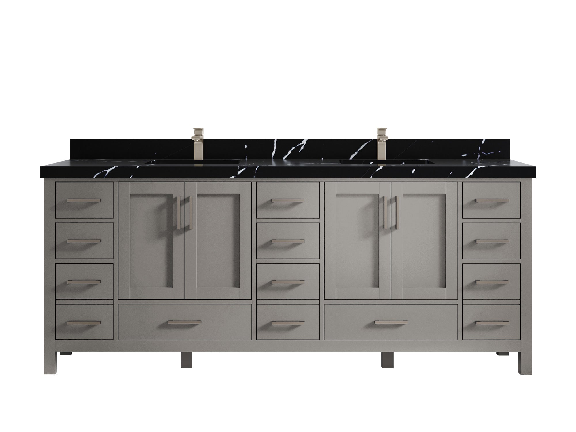 Malibu 84 in. W x 22 in. D Double Sink Bathroom Vanity - Willow Bath and Vanity