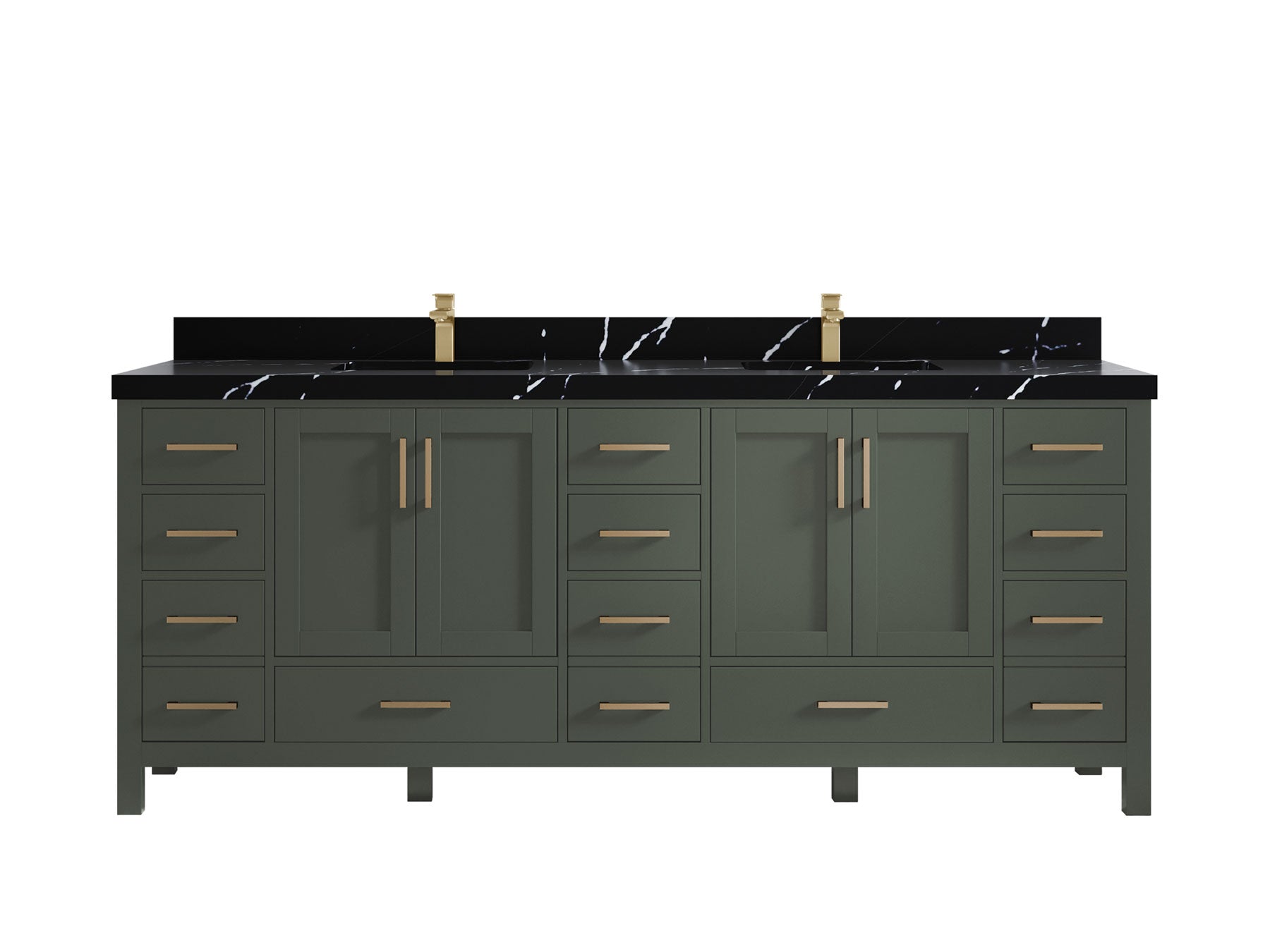 Malibu 84 in. W x 22 in. D Double Sink Bathroom Vanity - Willow Bath and Vanity