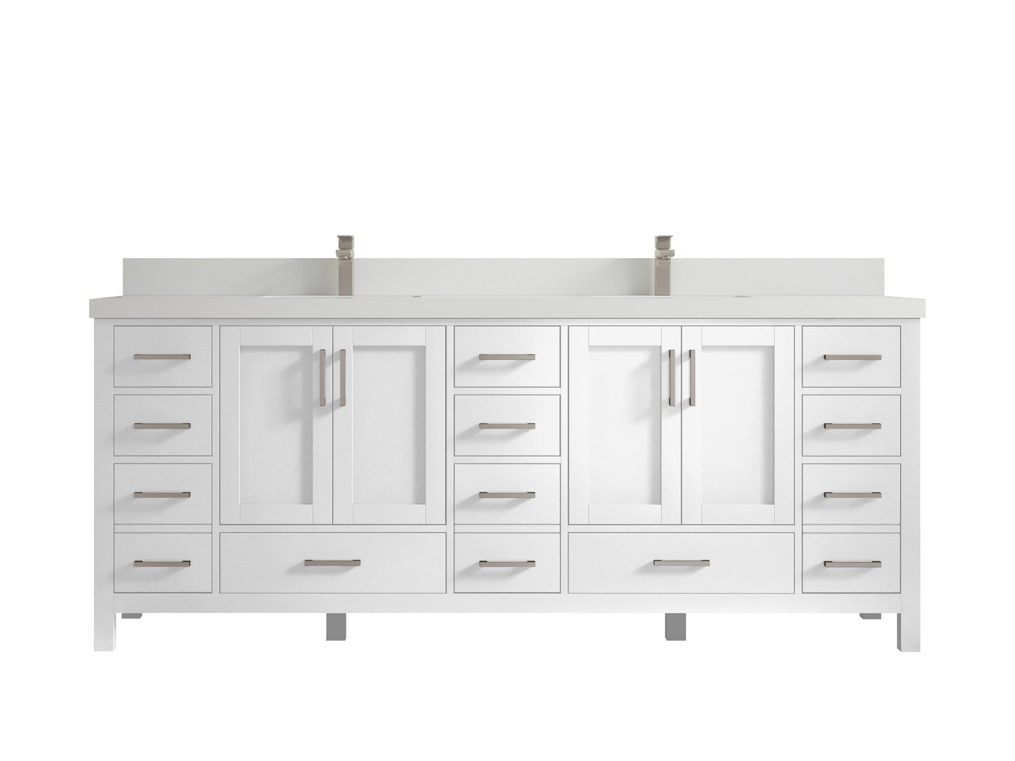 Malibu 84 in. W x 22 in. D Double Sink Bathroom Vanity - Willow Bath and Vanity