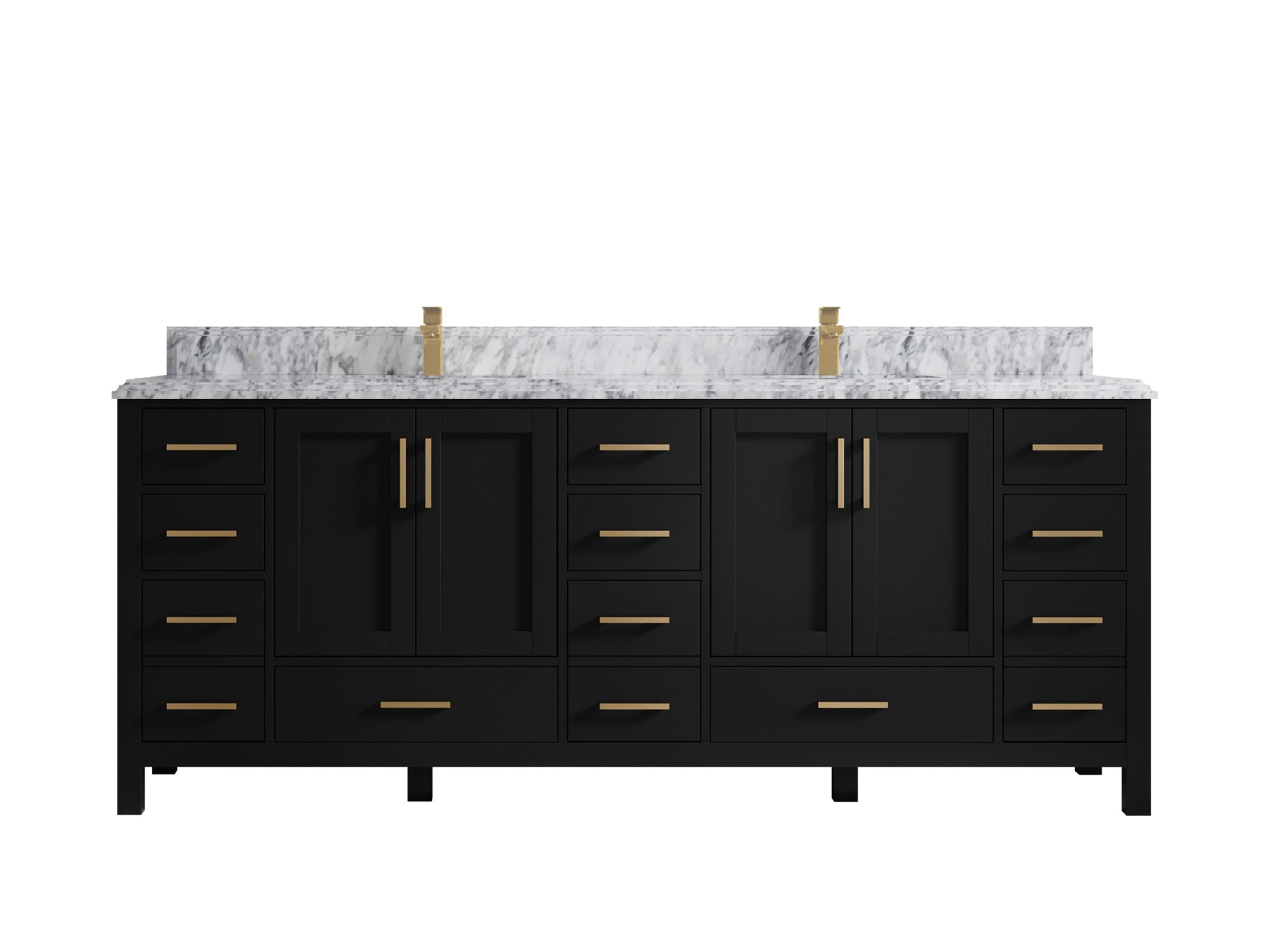 Malibu 84 in. W x 22 in. D Double Sink Bathroom Vanity - Willow Bath and Vanity