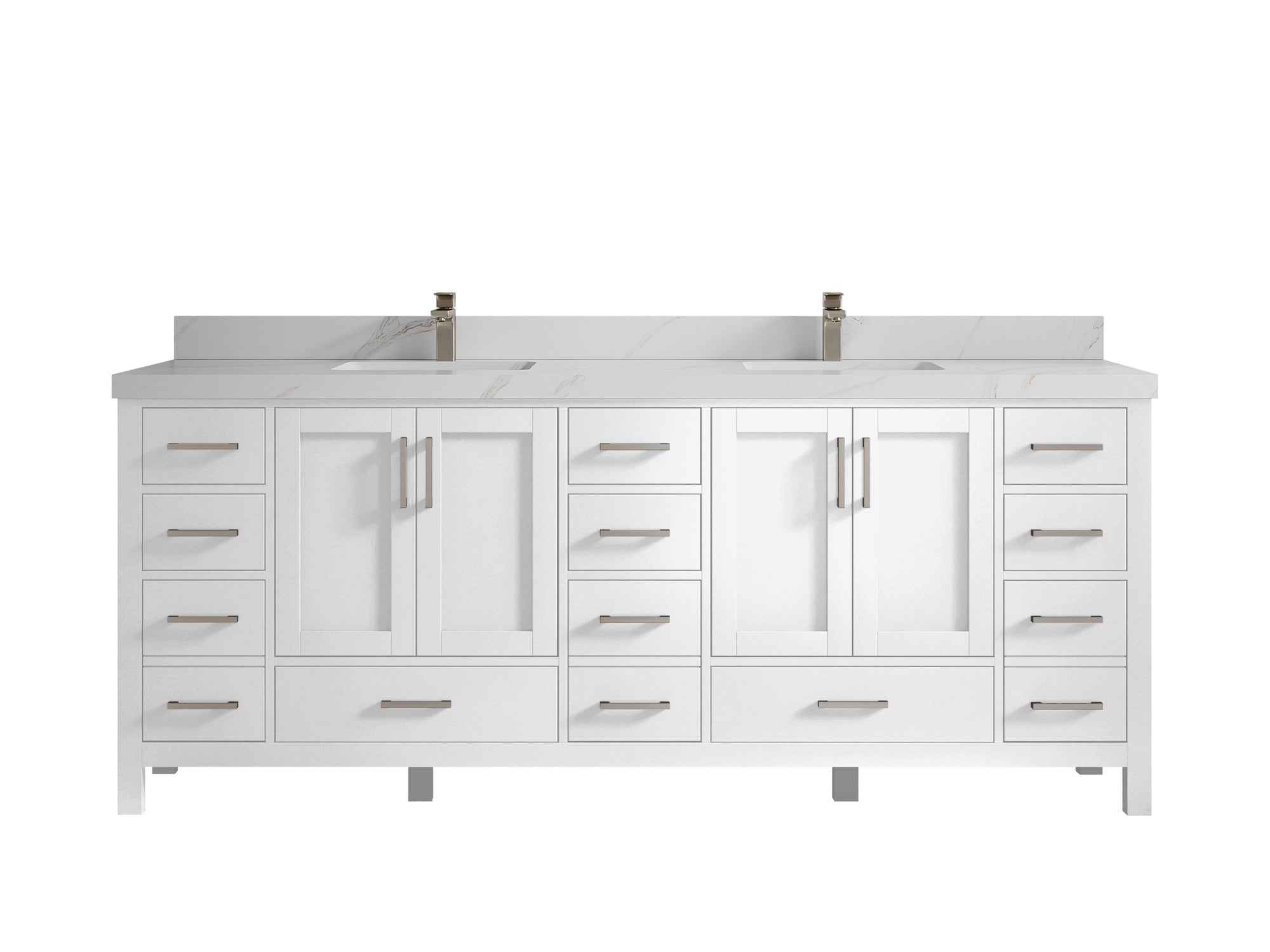 Malibu 84 in. W x 22 in. D Double Sink Bathroom Vanity - Willow Bath and Vanity