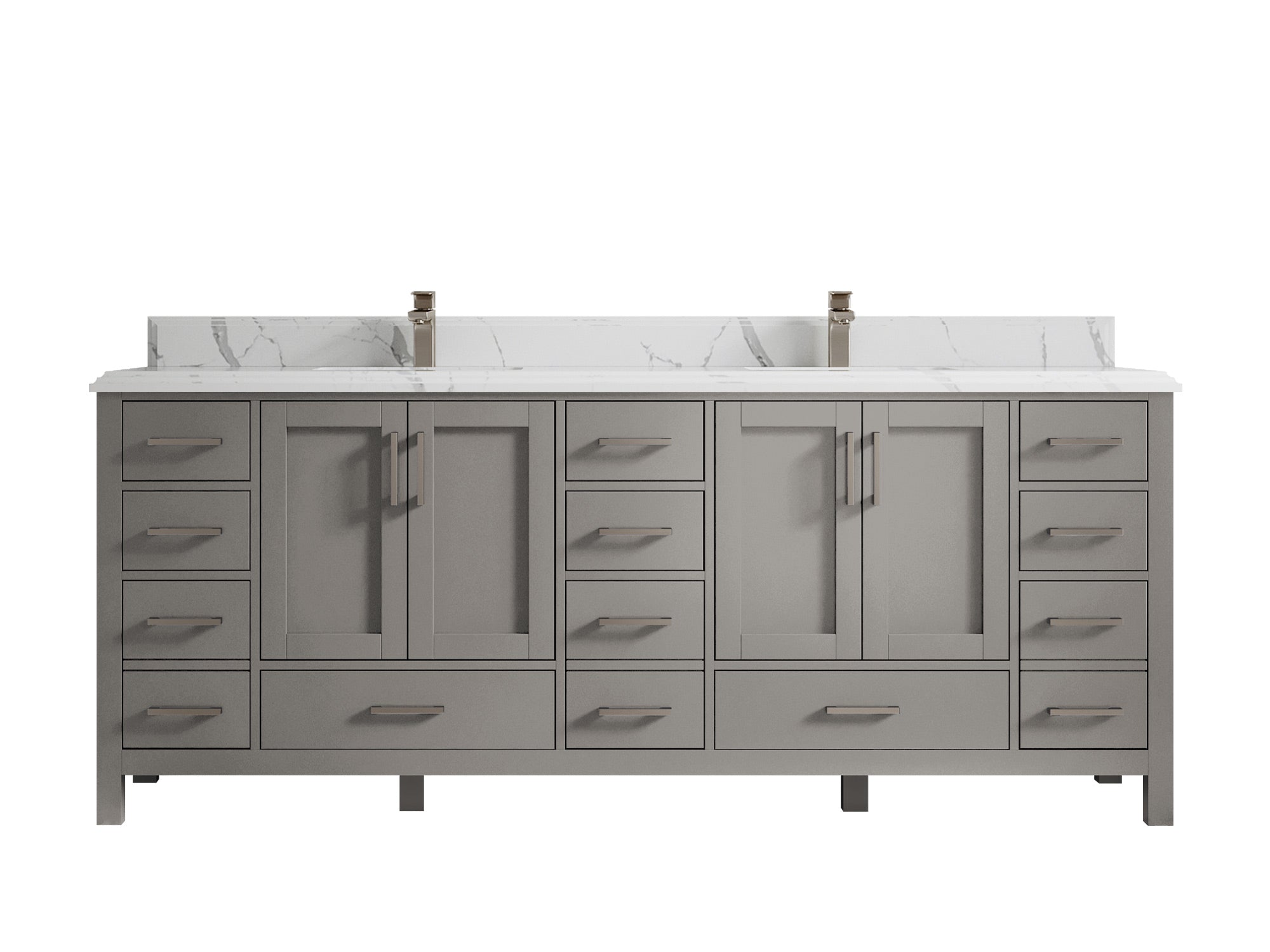 Malibu 84 in. W x 22 in. D Double Sink Bathroom Vanity - Willow Bath and Vanity