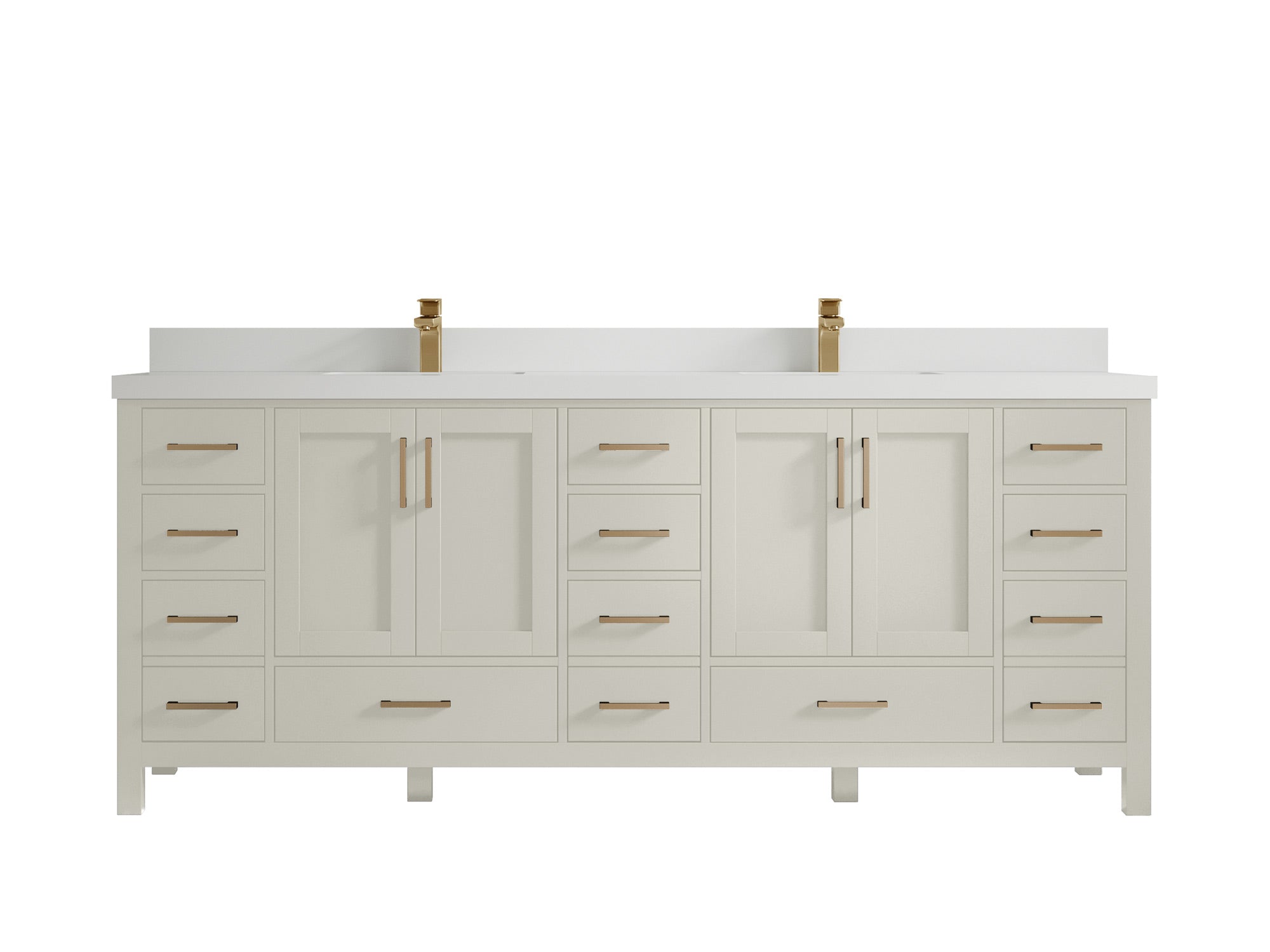 Malibu 84 in. W x 22 in. D Double Sink Bathroom Vanity - Willow Bath and Vanity