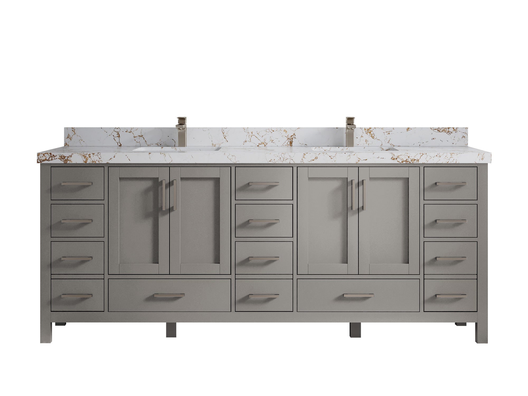 Malibu 84 in. W x 22 in. D Double Sink Bathroom Vanity - Willow Bath and Vanity