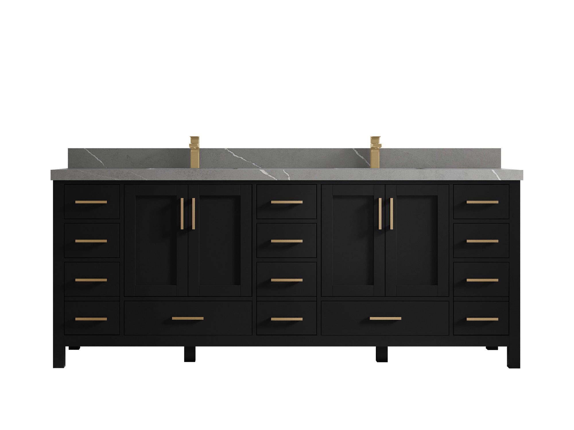 Malibu 84 in. W x 22 in. D Double Sink Bathroom Vanity - Willow Bath and Vanity