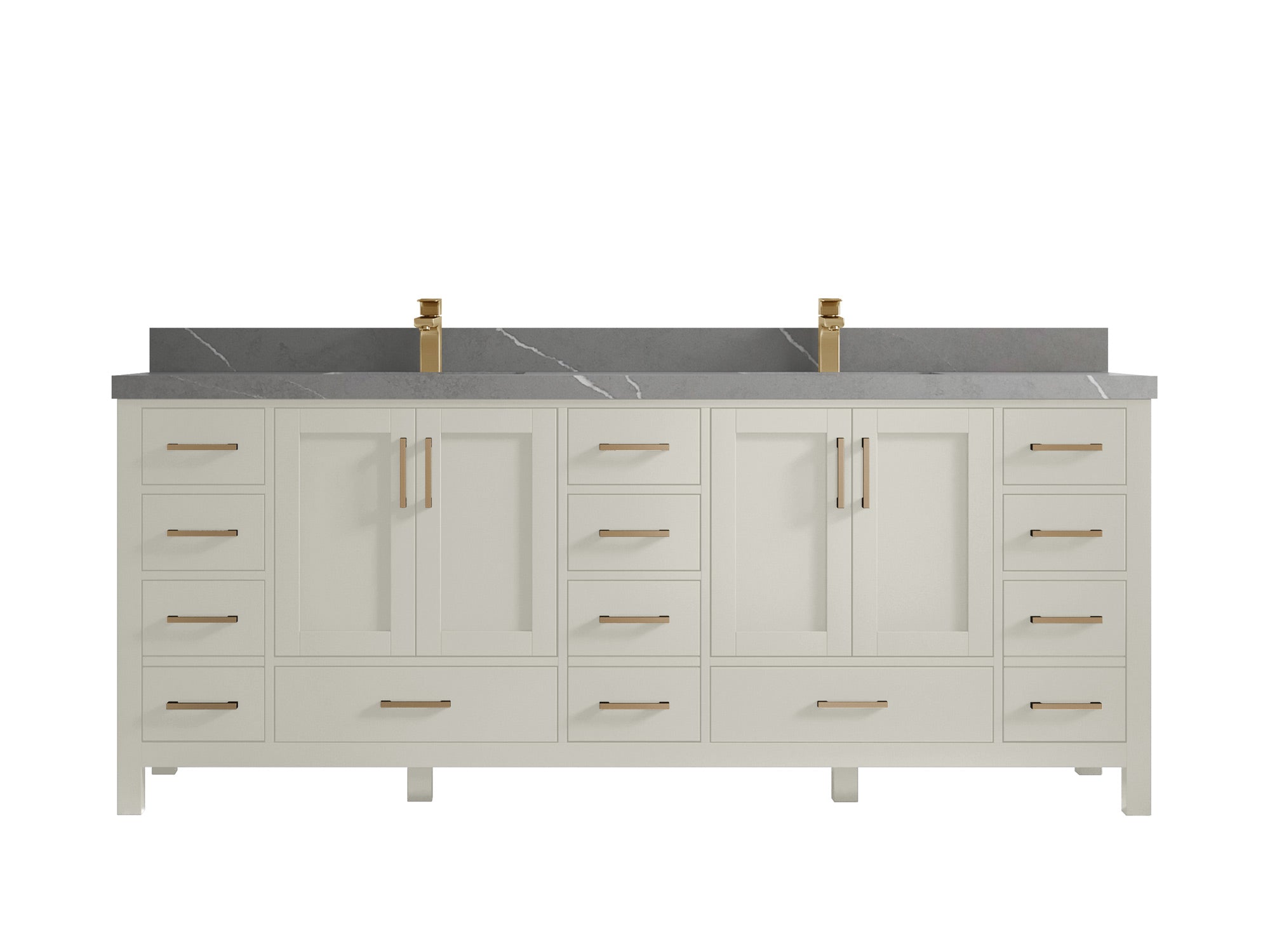Malibu 84 in. W x 22 in. D Double Sink Bathroom Vanity - Willow Bath and Vanity