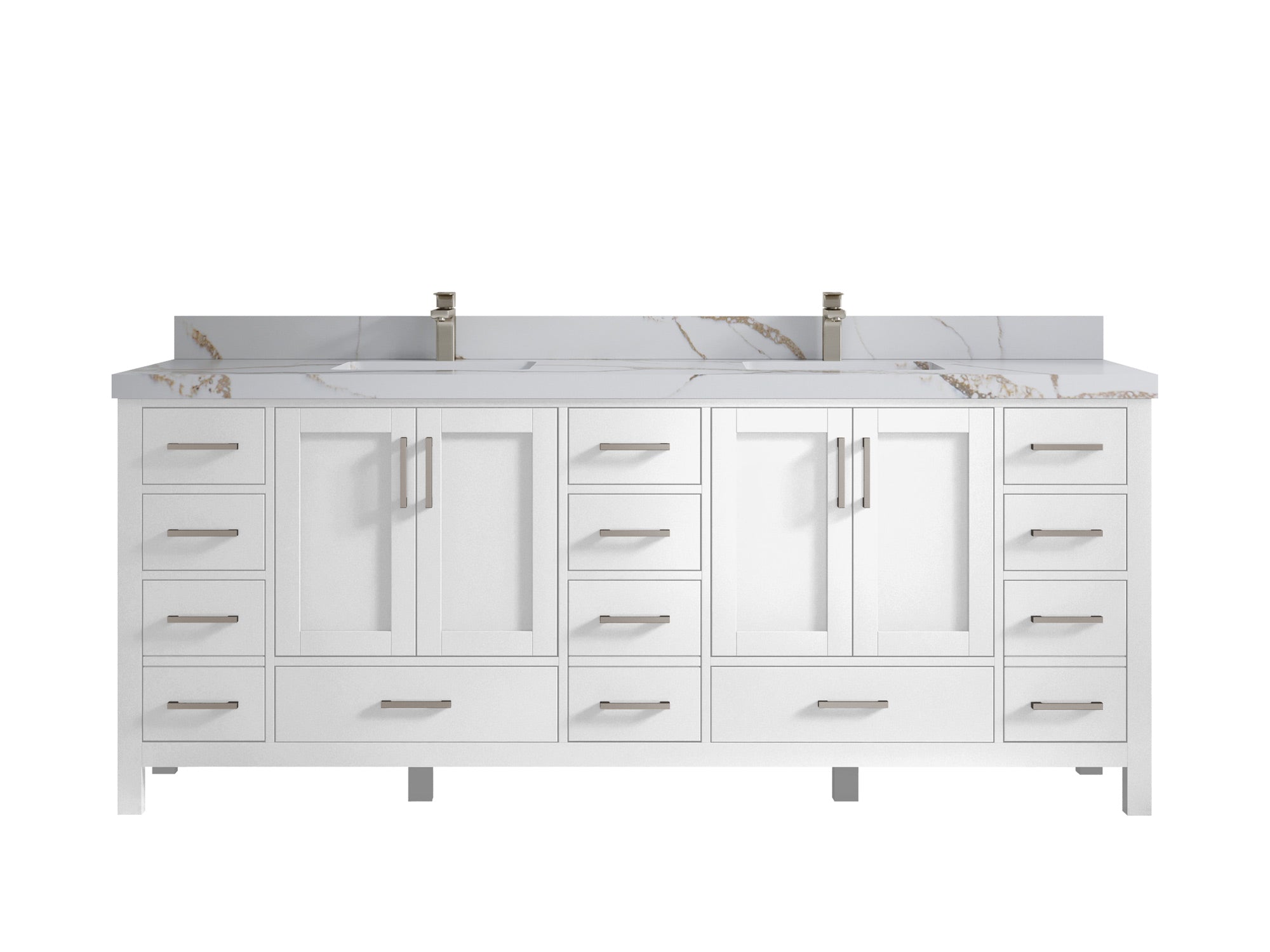 Malibu 84 in. W x 22 in. D Double Sink Bathroom Vanity - Willow Bath and Vanity