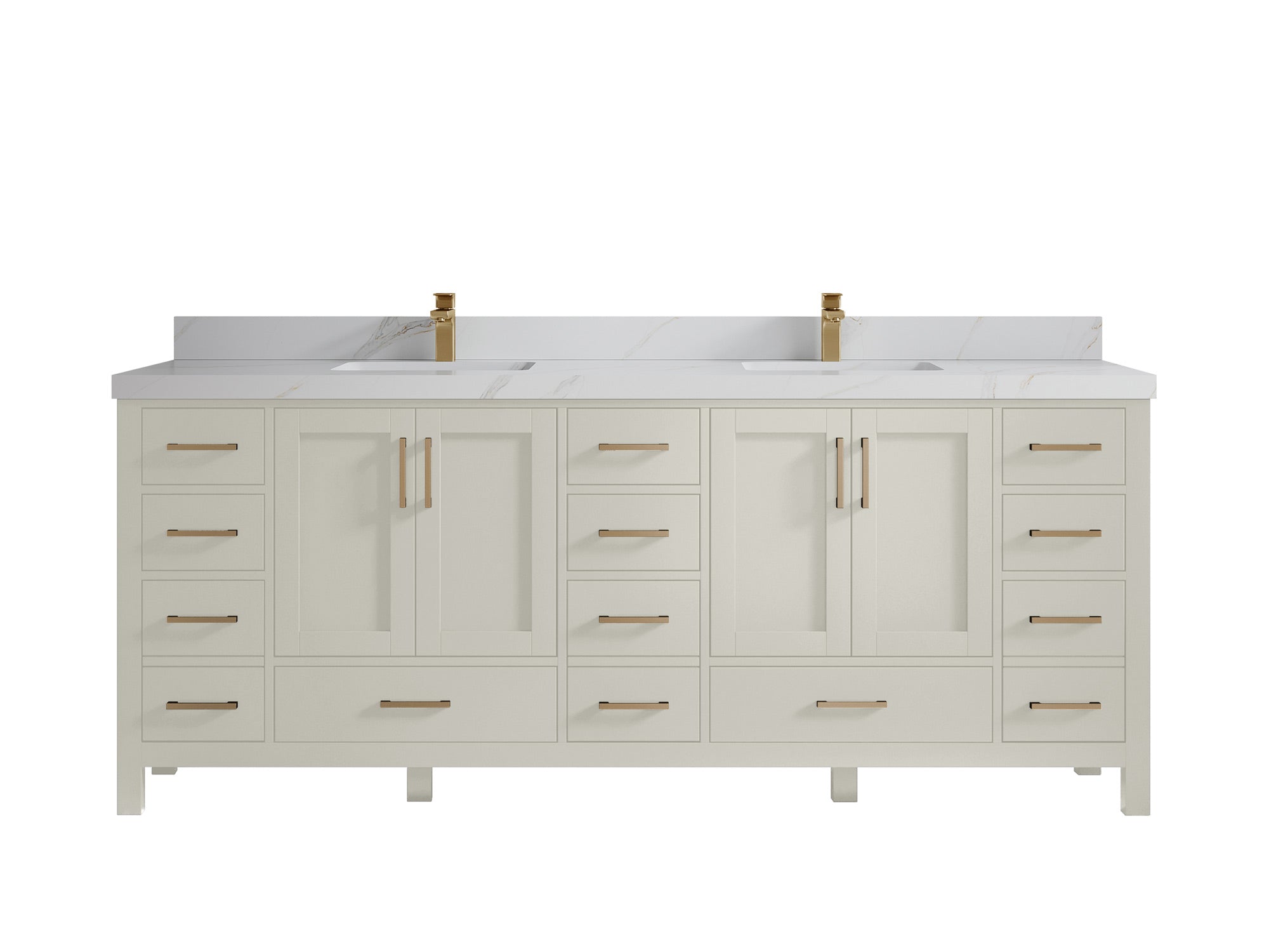Malibu 84 in. W x 22 in. D Double Sink Bathroom Vanity - Willow Bath and Vanity
