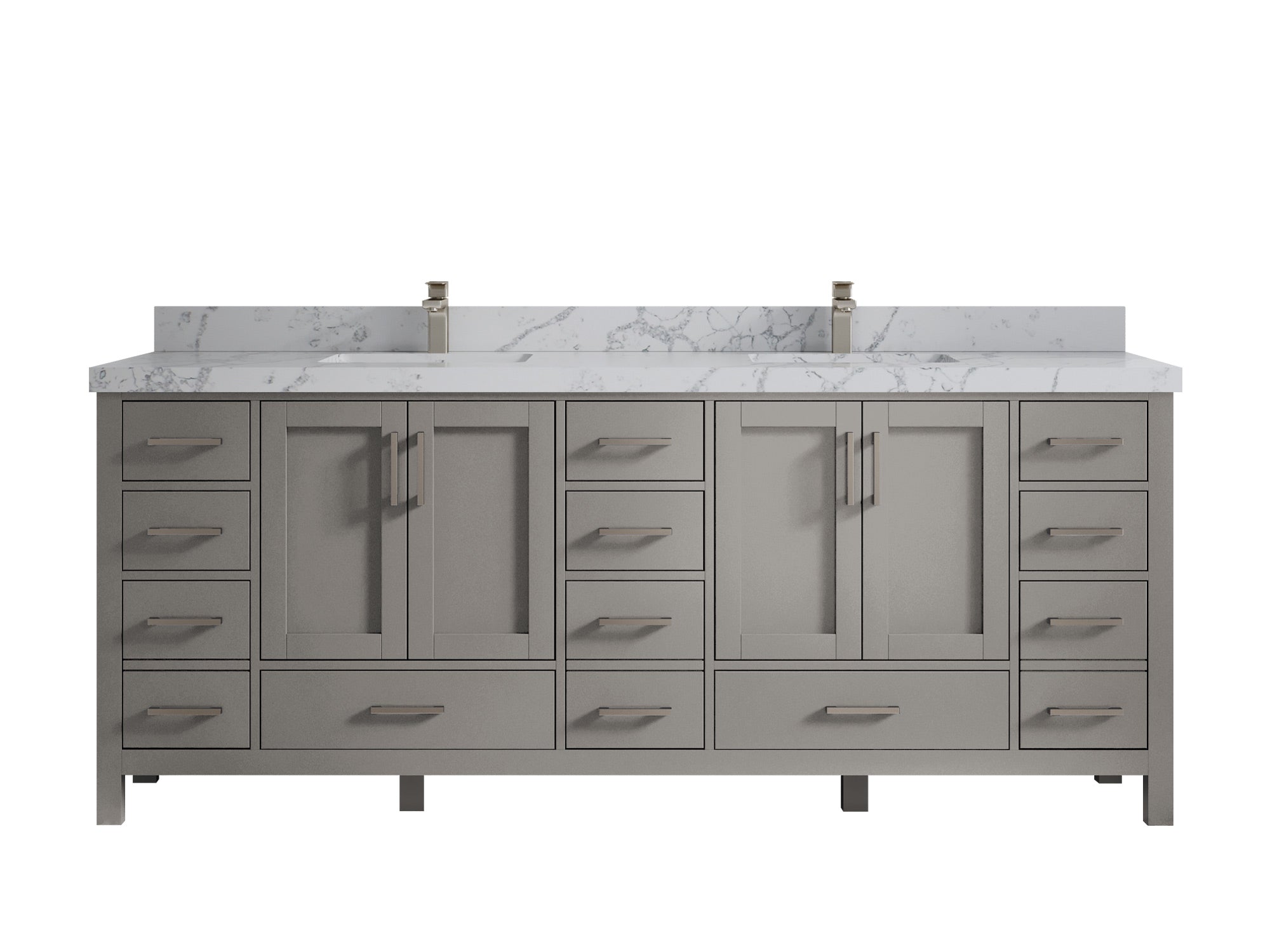 Malibu 84 in. W x 22 in. D Double Sink Bathroom Vanity - Willow Bath and Vanity