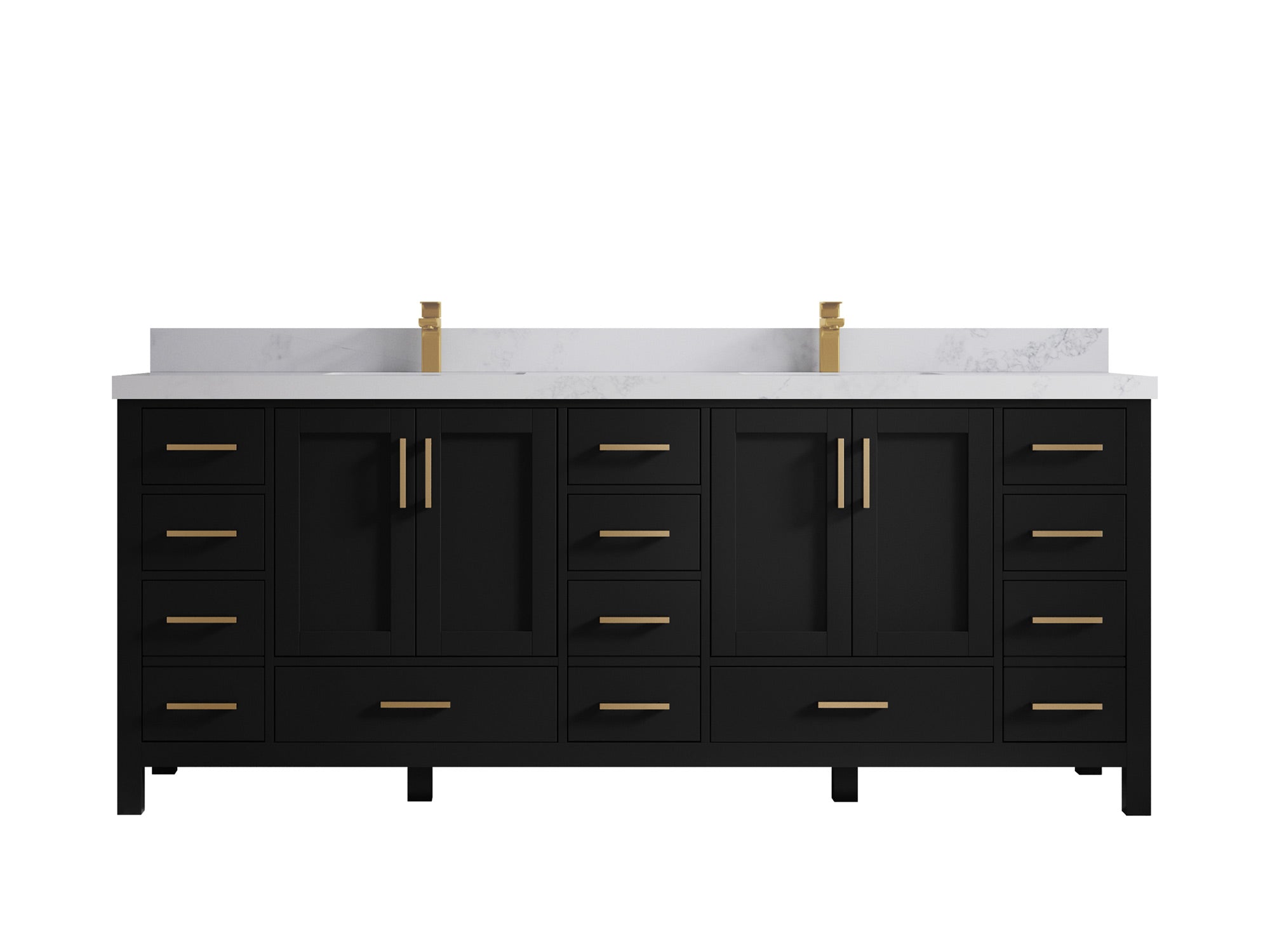 Malibu 84 in. W x 22 in. D Double Sink Bathroom Vanity - Willow Bath and Vanity