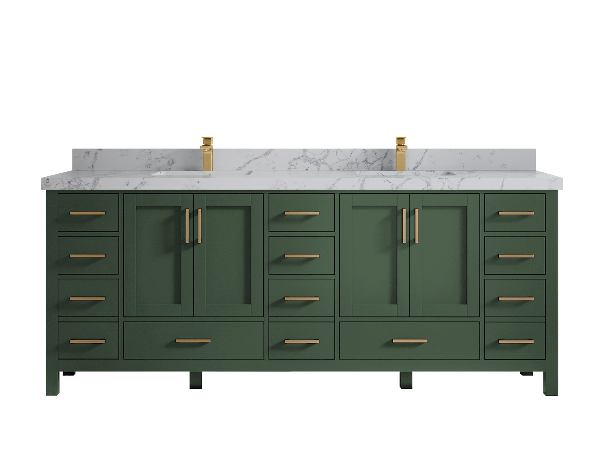 Malibu 84 in. W x 22 in. D Double Sink Bathroom Vanity - Willow Bath and Vanity