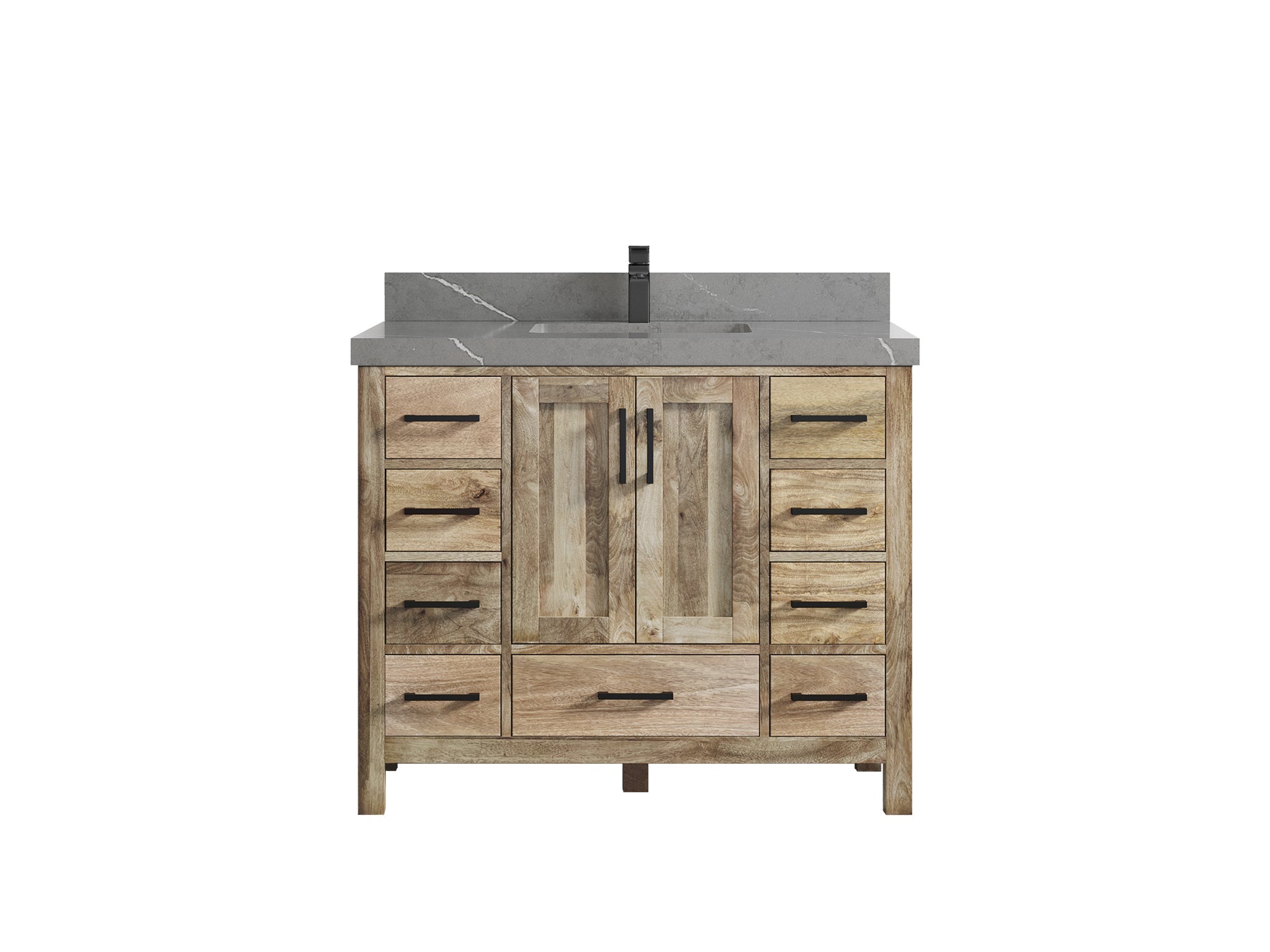 Malibu Mango Wood 42 in. W x 22 in. D Single Sink Bathroom Vanity - Willow Bath and Vanity