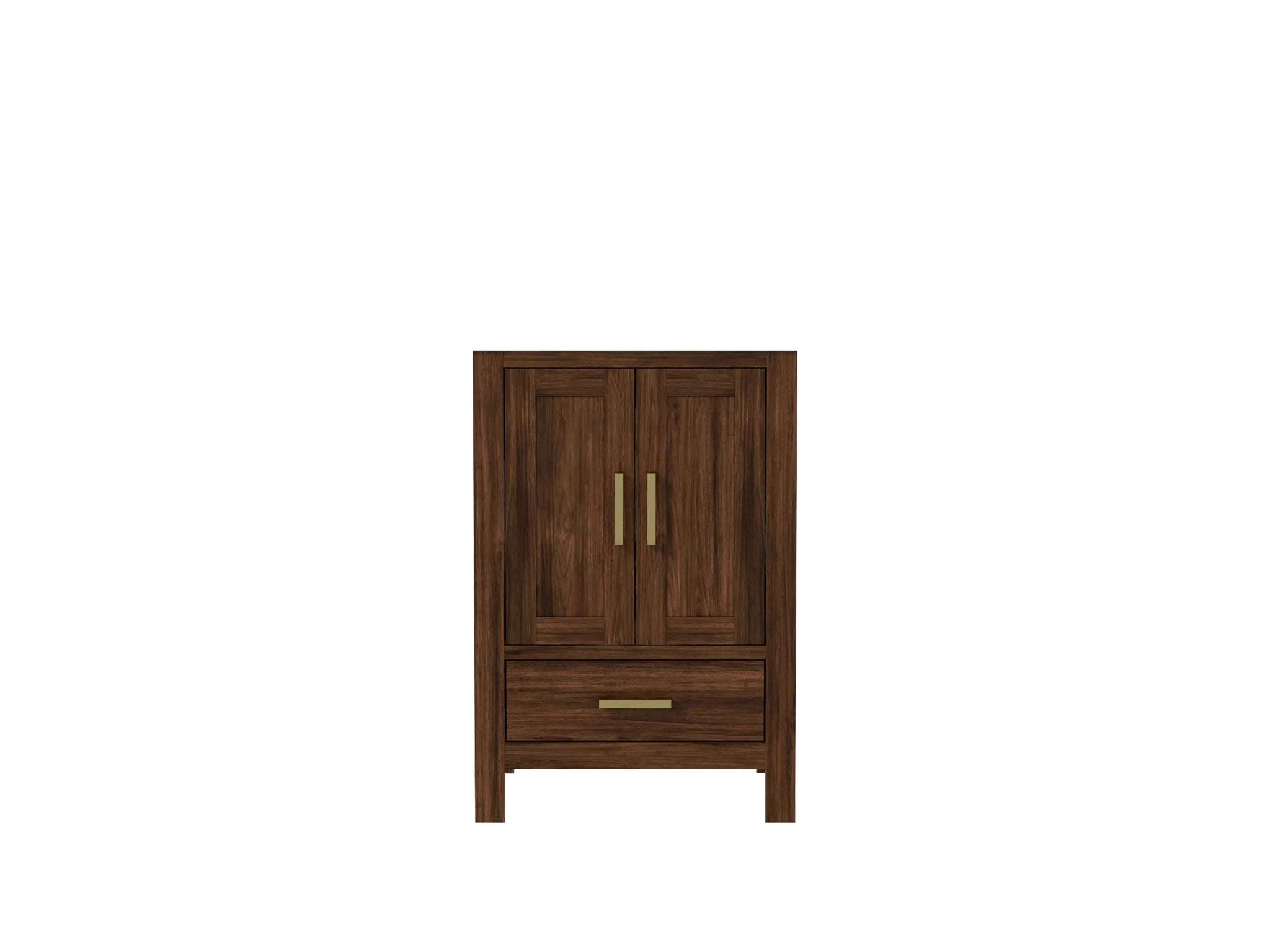 Malibu Teak Wood 24 in. W x 22 in. D Single Sink Bathroom Vanity - Willow Bath and Vanity