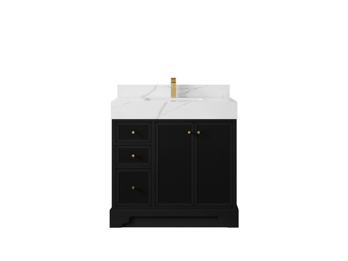 Manhattan 36 in. W x 22 in. D Center Sink Bathroom Vanity - Willow Bath and Vanity