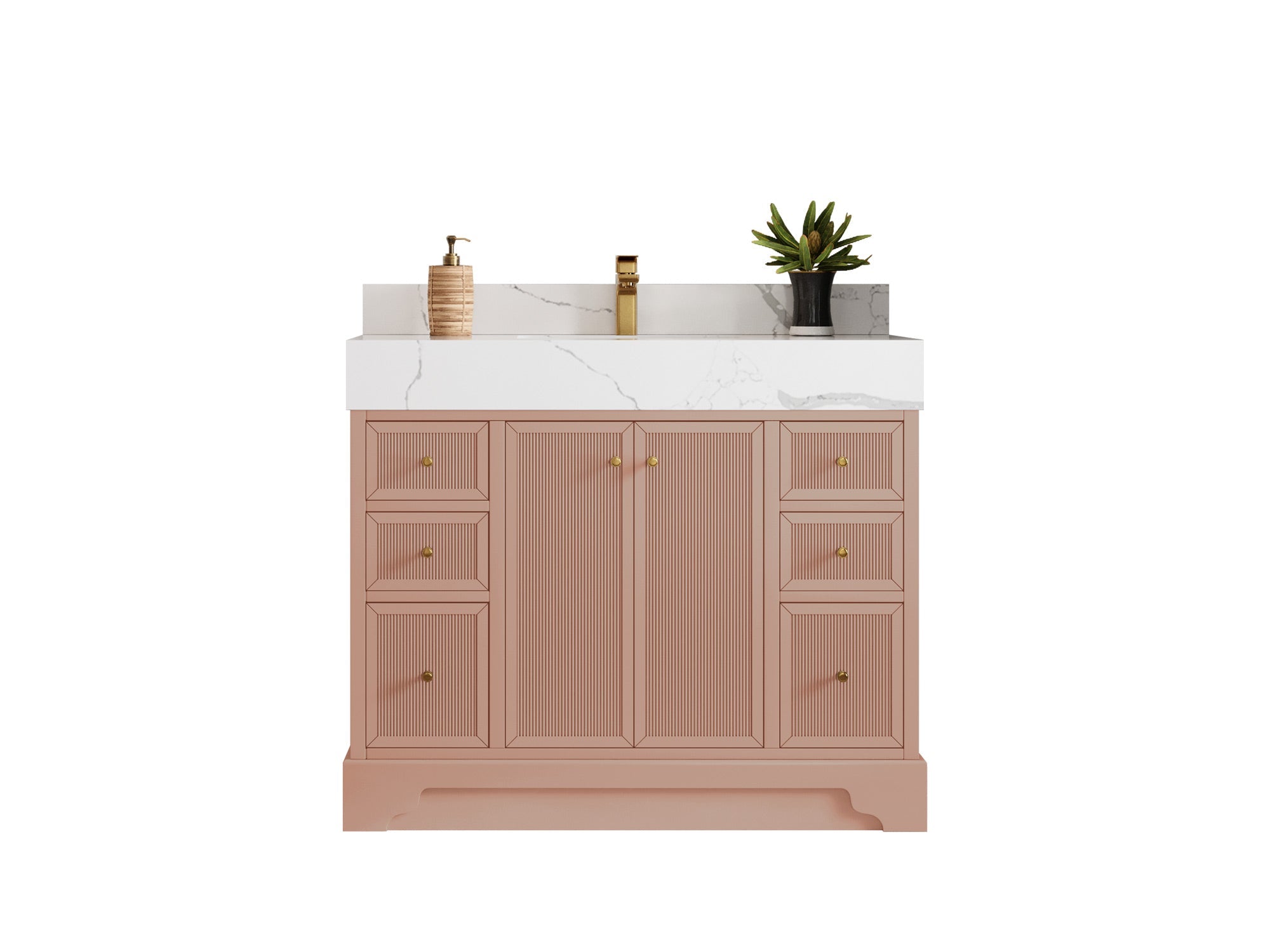 Manhattan 42 in. W x 22 in. D Single Sink Bathroom Vanity - Willow Bath and Vanity