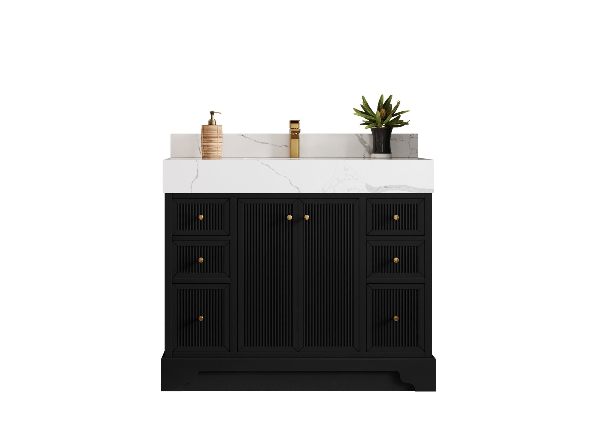 Manhattan 42 in. W x 22 in. D Single Sink Bathroom Vanity - Willow Bath and Vanity