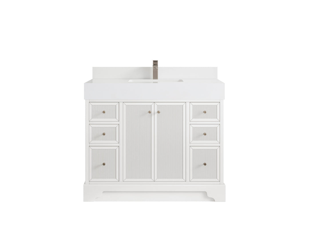 Manhattan 42 in. W x 22 in. D Single Sink Bathroom Vanity - Willow Bath and Vanity
