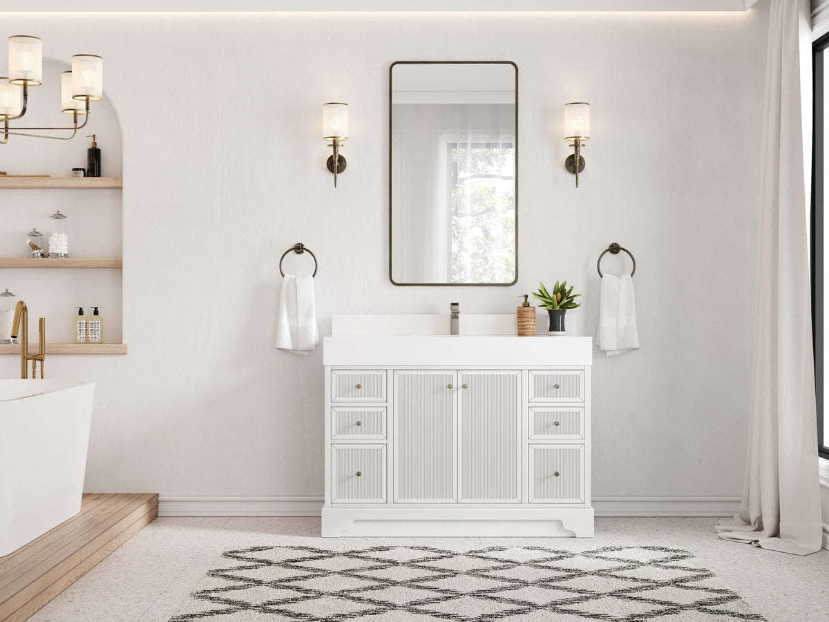 Manhattan 48 in. W x 22 in. D Single Sink Bathroom Vanity - Willow Bath and Vanity