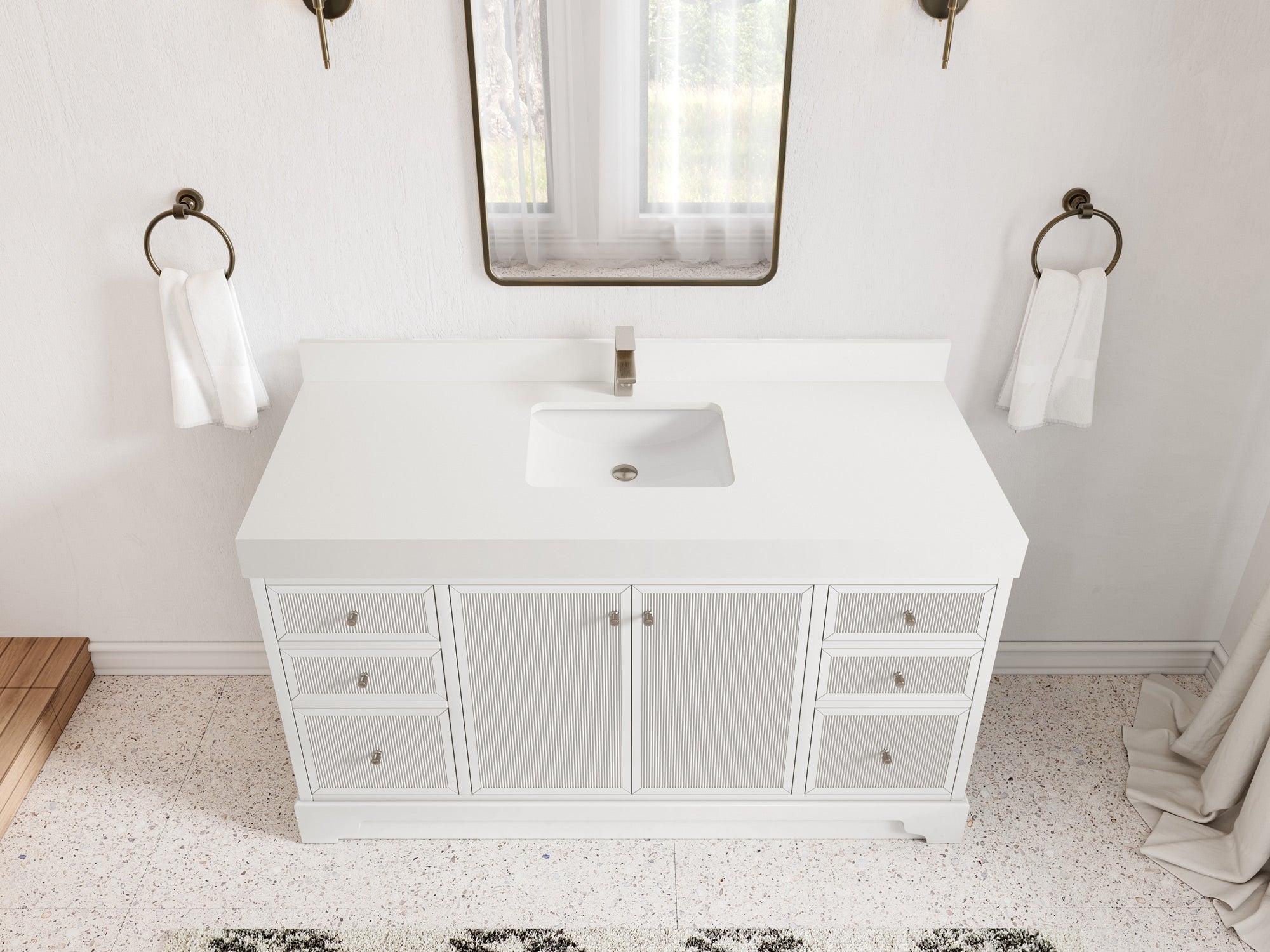 Manhattan 60 in. W x 22 in. D Single Sink Bathroom Vanity - Willow Bath and Vanity