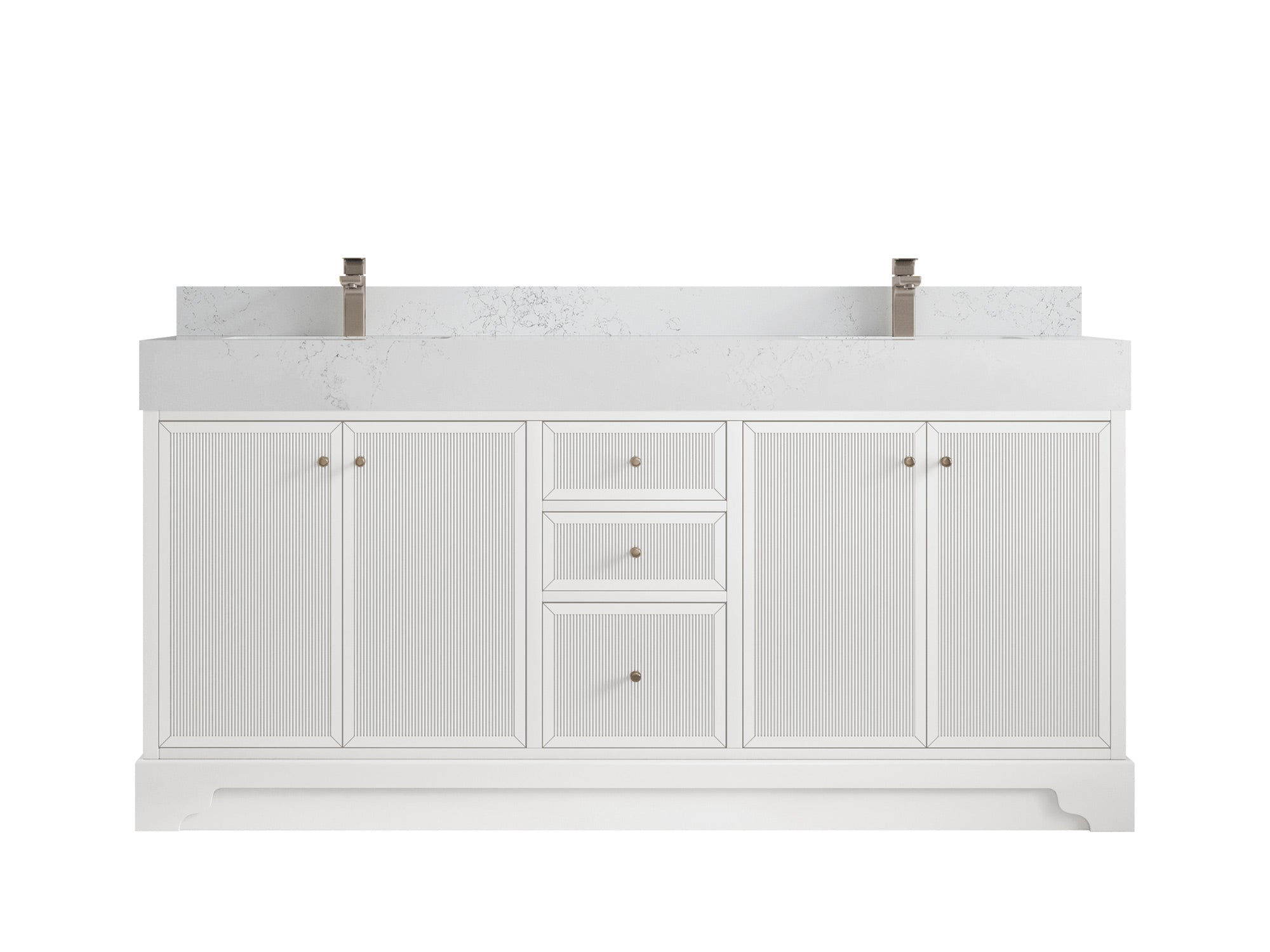 Manhattan 72 in. W x 22 in. D Double Sink Bathroom Vanity - Willow Bath and Vanity