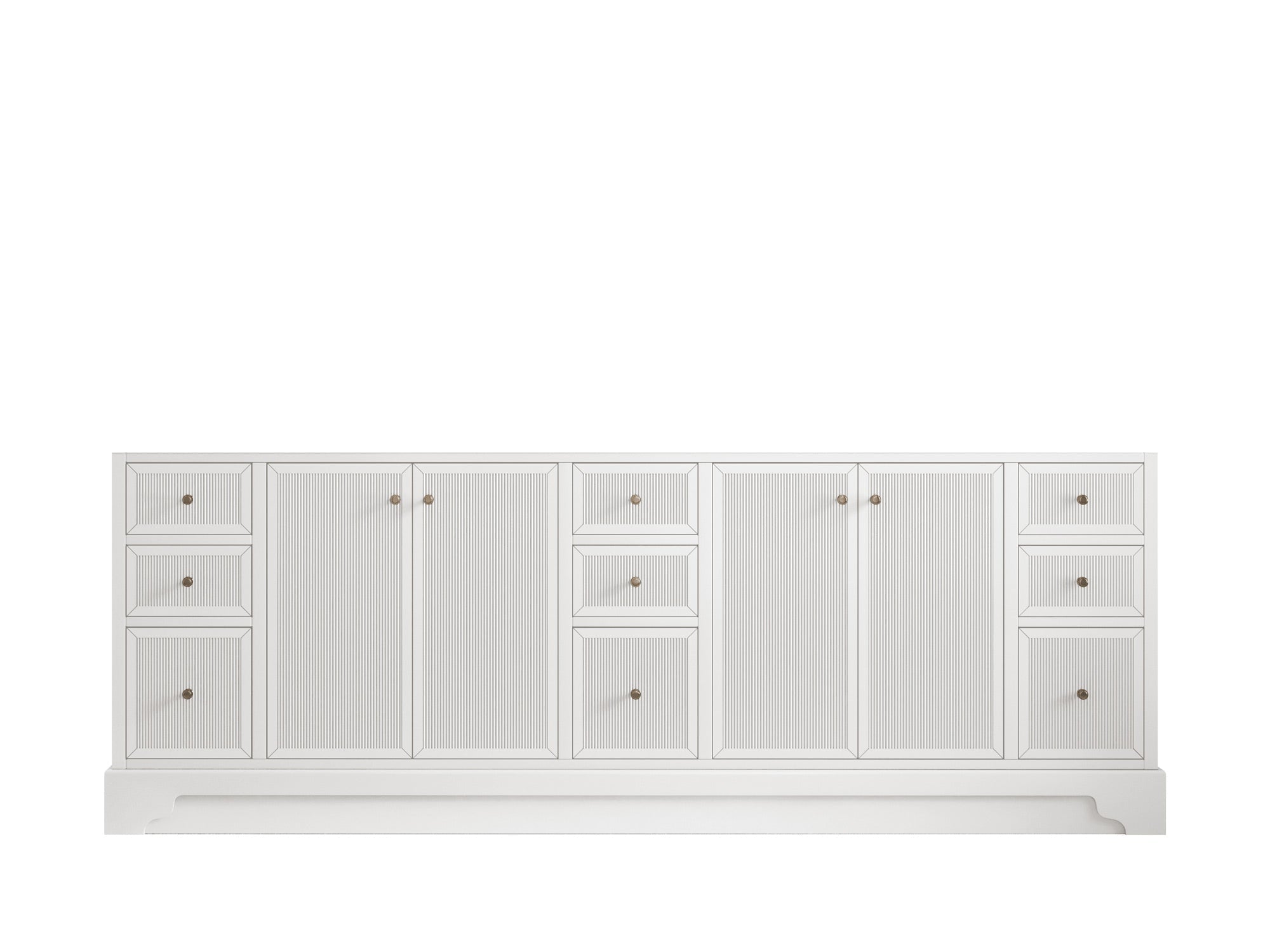 Manhattan 84 in. W x 22 in. D Double Sink Bathroom Vanity - Willow Bath and Vanity