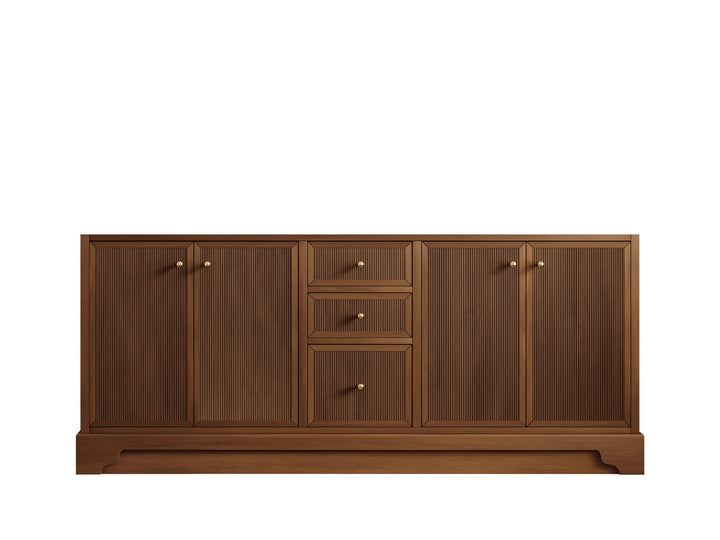 Manhattan Teak Wood 72 in. W x 22 in. D Double Sink Bathroom Vanity - photo 6