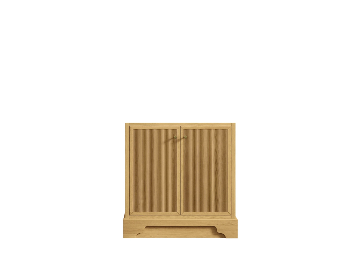 Manhattan White Oak 30 in. W x 22 in. D Single Sink Bathroom Vanity - Willow Bath and Vanity