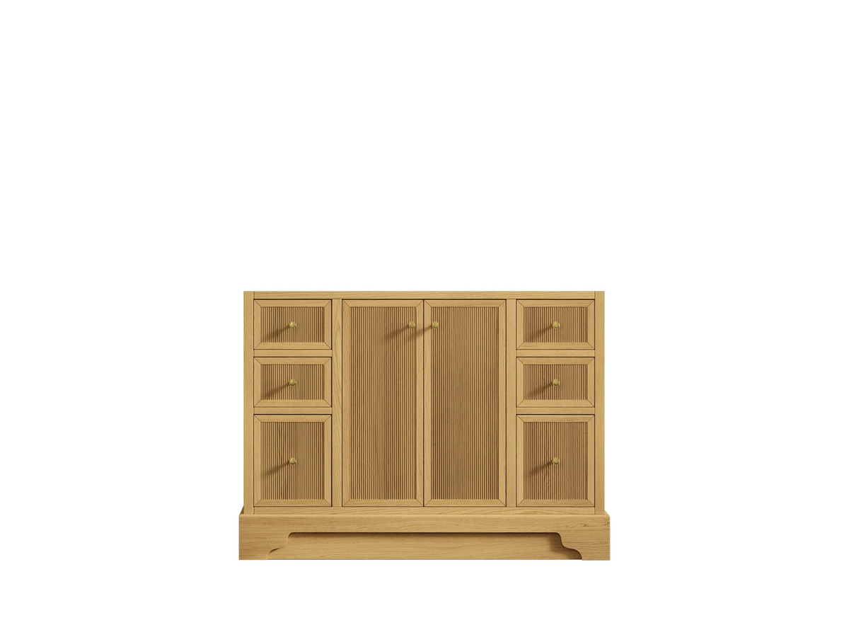 Manhattan White Oak 42 in. W x 22 in. D Single Sink Bathroom Vanity - Willow Bath and Vanity