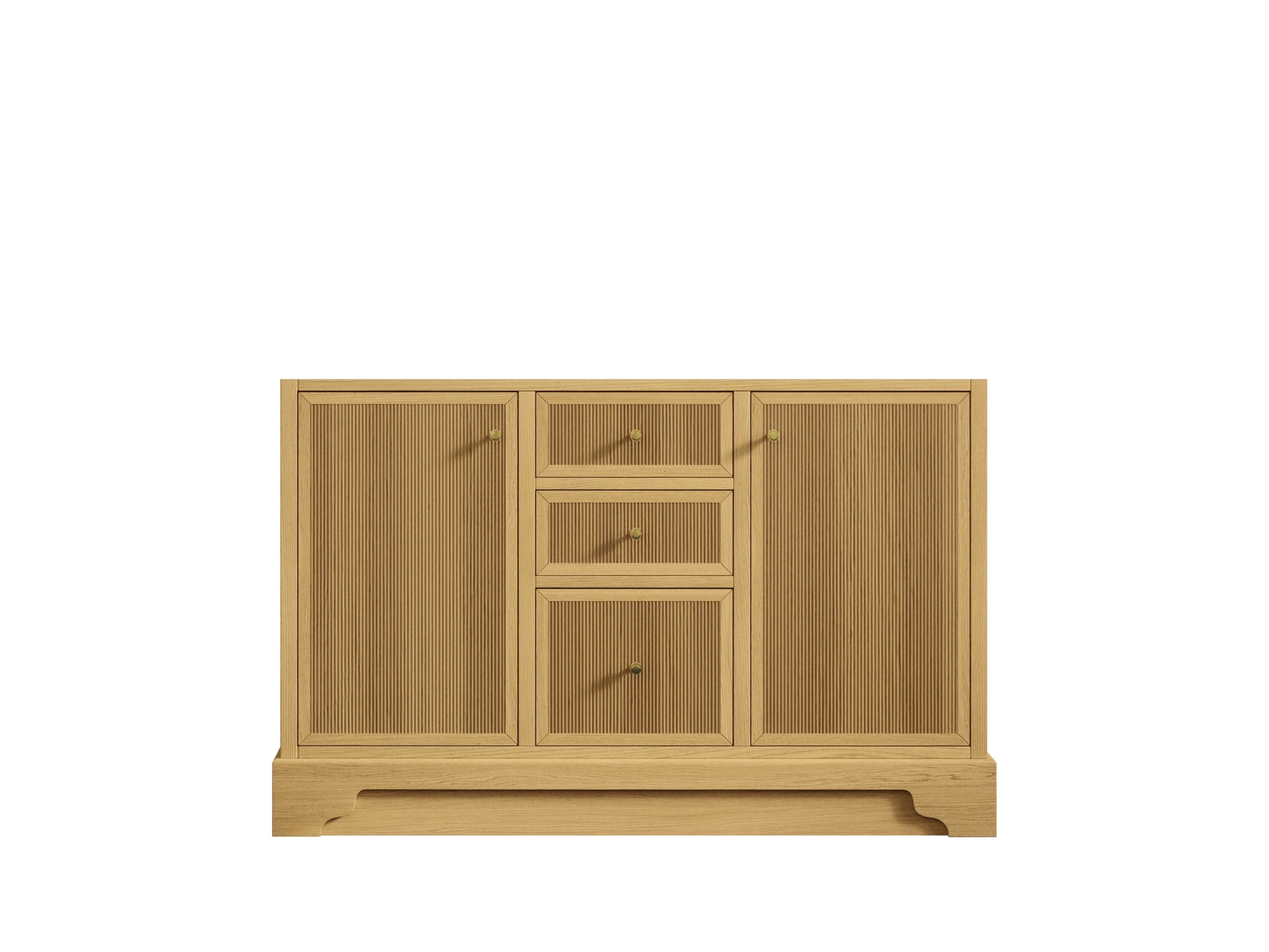 Manhattan White Oak 48 in. W x 22 in. D Double Sink Bathroom Vanity - Willow Bath and Vanity