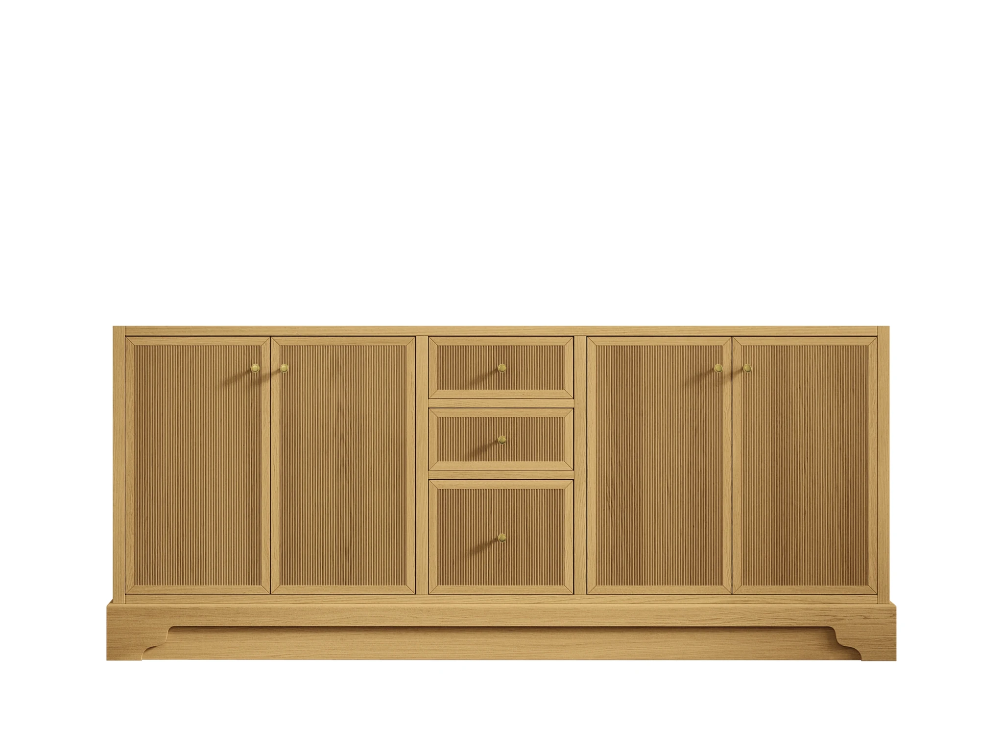 Manhattan White Oak 72 in. W x 22 in. D Double Sink Bathroom Vanity - Willow Bath and Vanity