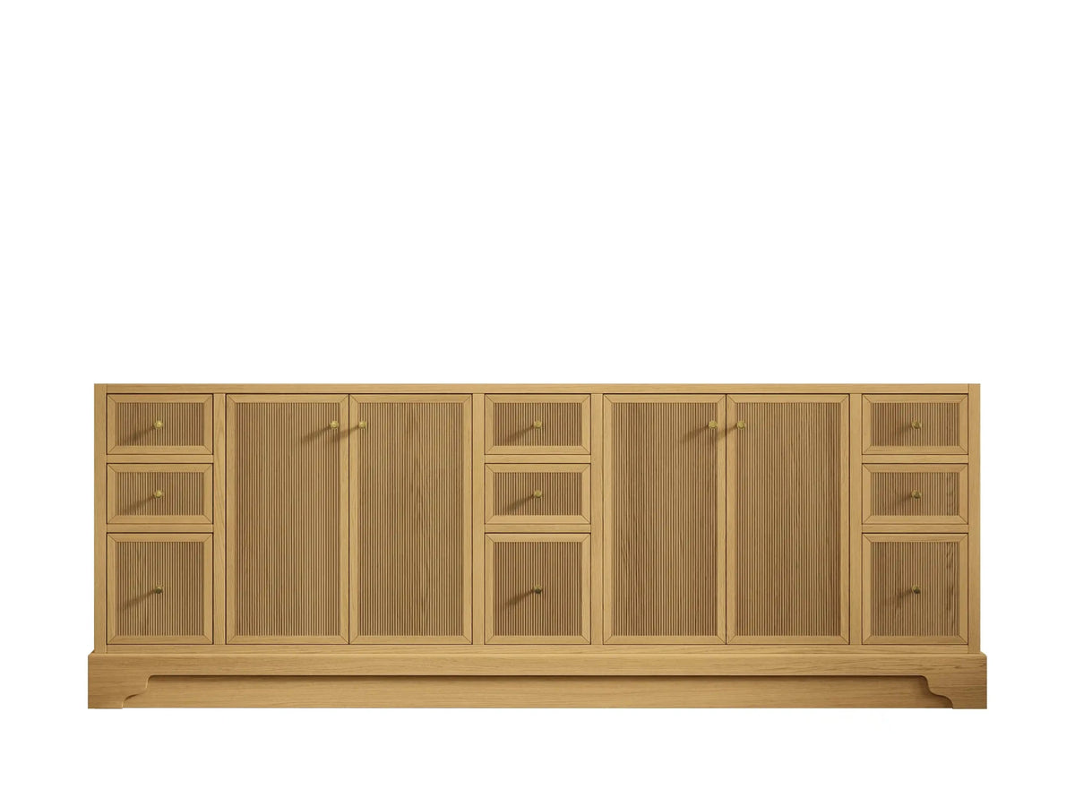 Manhattan White Oak 84 in. W x 22 in. D Double Sink Bathroom Vanity - Willow Bath and Vanity