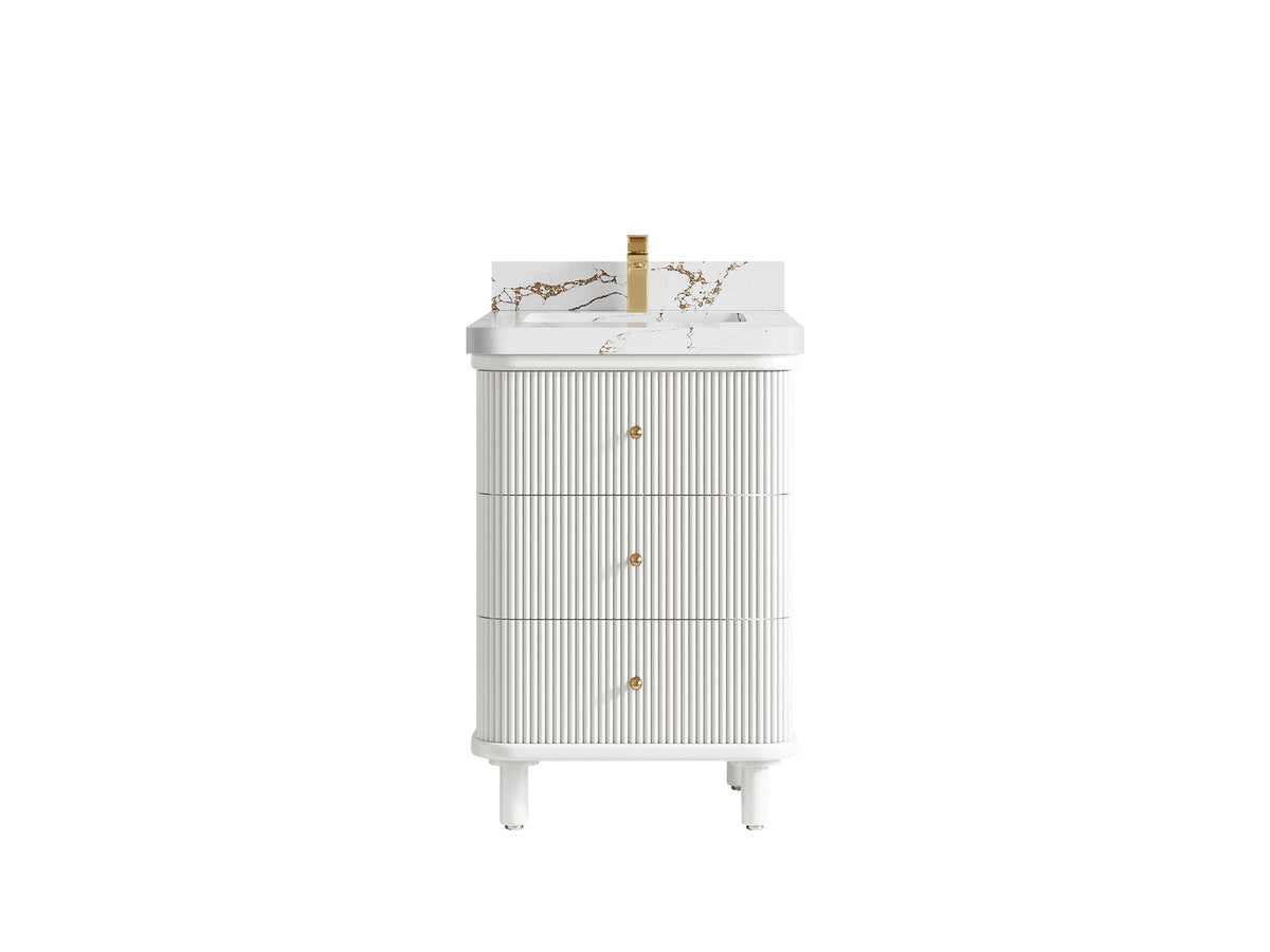 Miami 24 in. W x 22 in. D Single Sink Bathroom Vanity - Willow Bath and Vanity