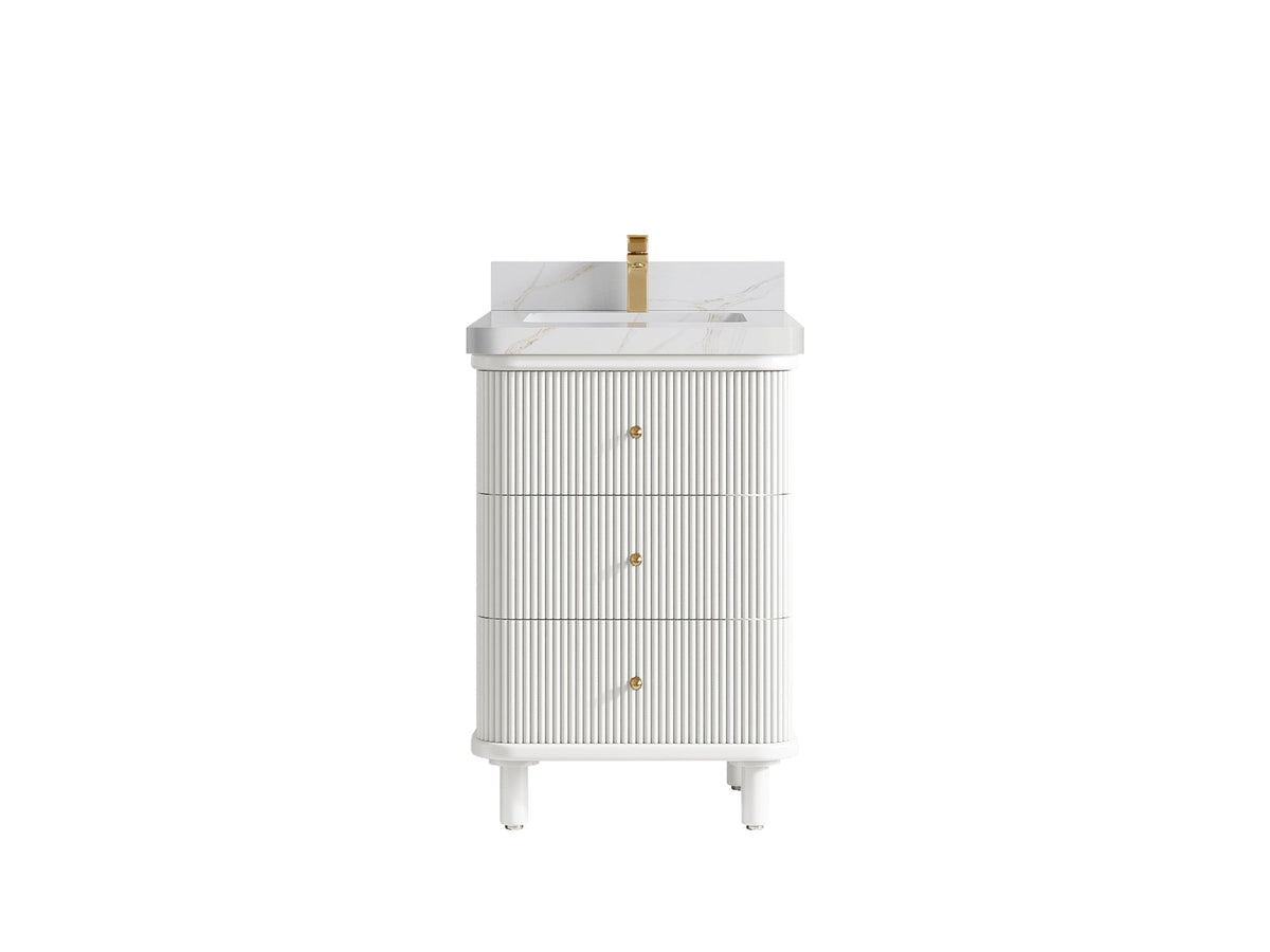 Miami 24 in. W x 22 in. D Single Sink Bathroom Vanity - Willow Bath and Vanity