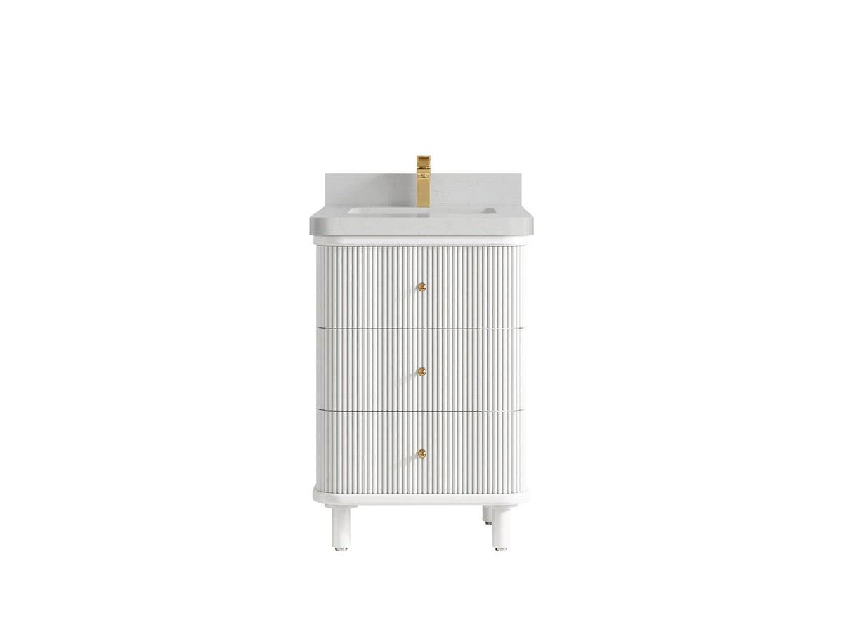 Miami 24 in. W x 22 in. D Single Sink Bathroom Vanity - Willow Bath and Vanity