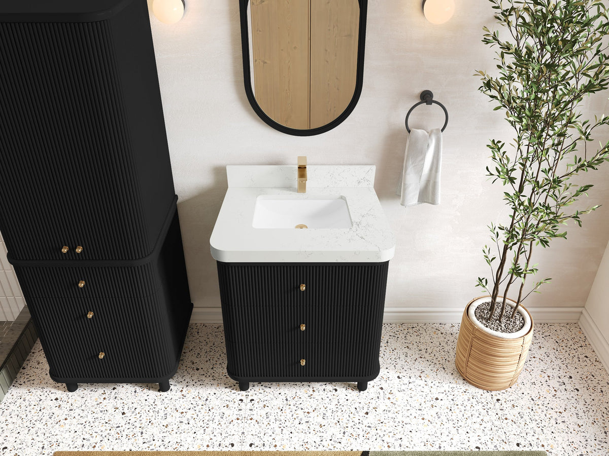 Miami 30 in. W x 22 in. D Single Sink Bathroom Vanity - Willow Bath and Vanity